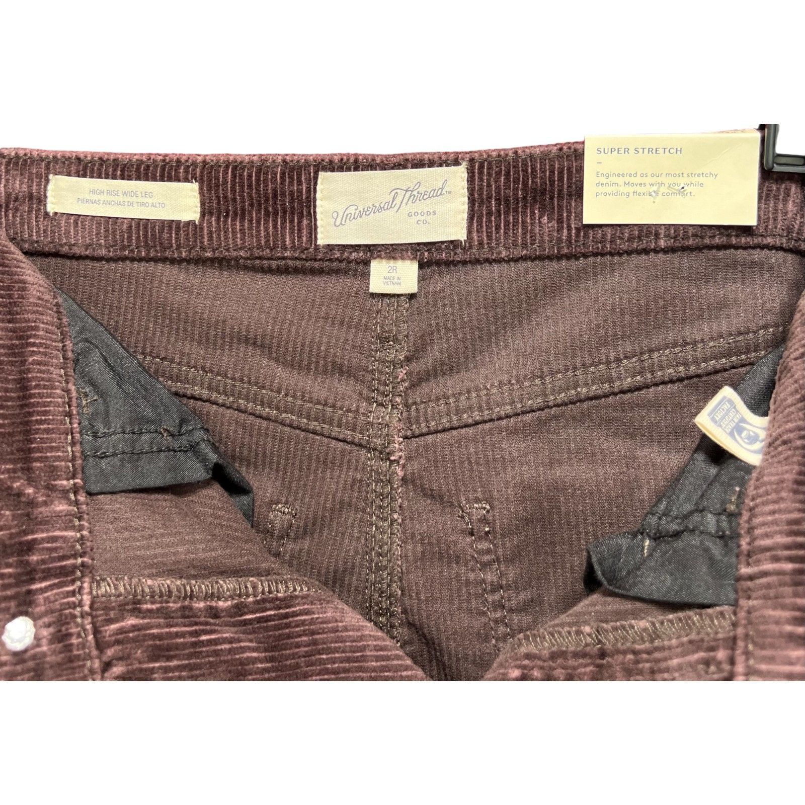Other Universal Thread - Women's High-Rise Corduroy Wide Leg Jeans Size 26" / US 2 / IT 38 - 11 Thumbnail