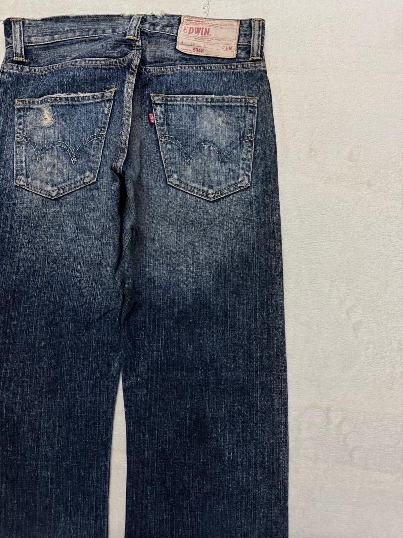 Edwin 💥BAGGY💥90's EDWIN 504R SAND WASHED INSANE DISTRESSED GRUNGE Size US 30 / EU 46 - 18 Thumbnail