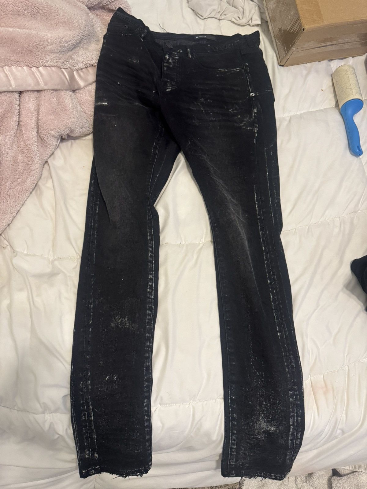 Purple Brand Purple Brand Jeans, painted mens jeans Size US 29 - 1 Thumbnail
