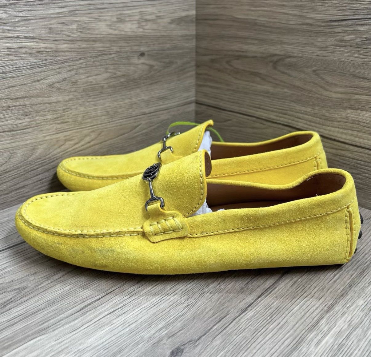 Louis Vuitton Louis Vuitton Porto Vecchio Yellow Circle Logo Loafers J41 Size US 8.5 / EU 41-42 - 1 Thumbnail