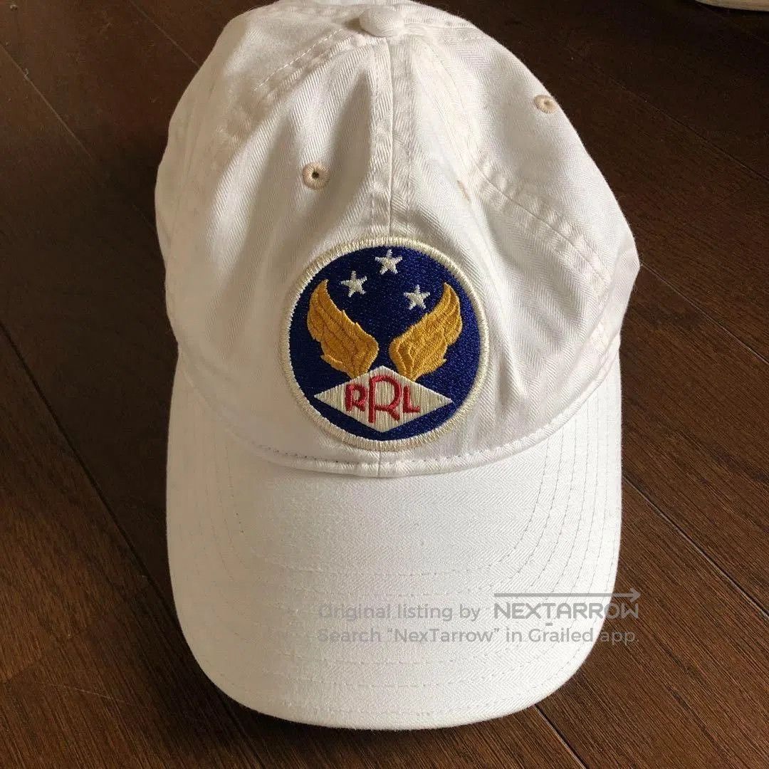 RRL Ralph Lauren RRL White Angel Wing Baseball Cap. Size ONE SIZE - 6 Thumbnail