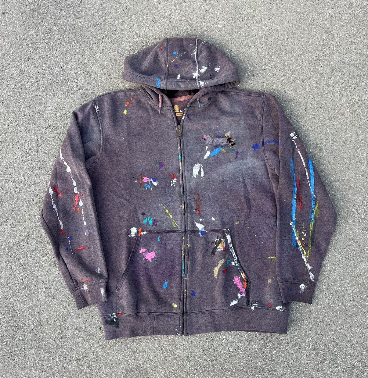 Carhartt Carhartt Hoodie Thrashed Distressed Und Fade Size US L / EU 52-54 / 3 - 1 Thumbnail