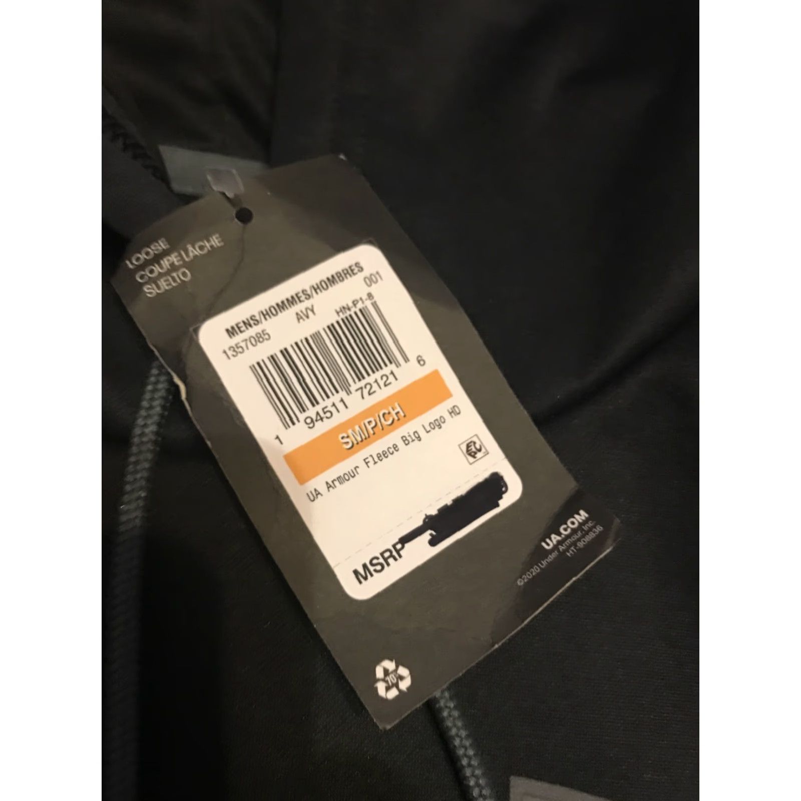 Under Armour Under Armour Hoodie Men's Armour Fleece Big Logo Black/Gray S Size Hooded Kangaroo Pocket Size US S / EU 44-46 / 1 - 2 Thumbnail