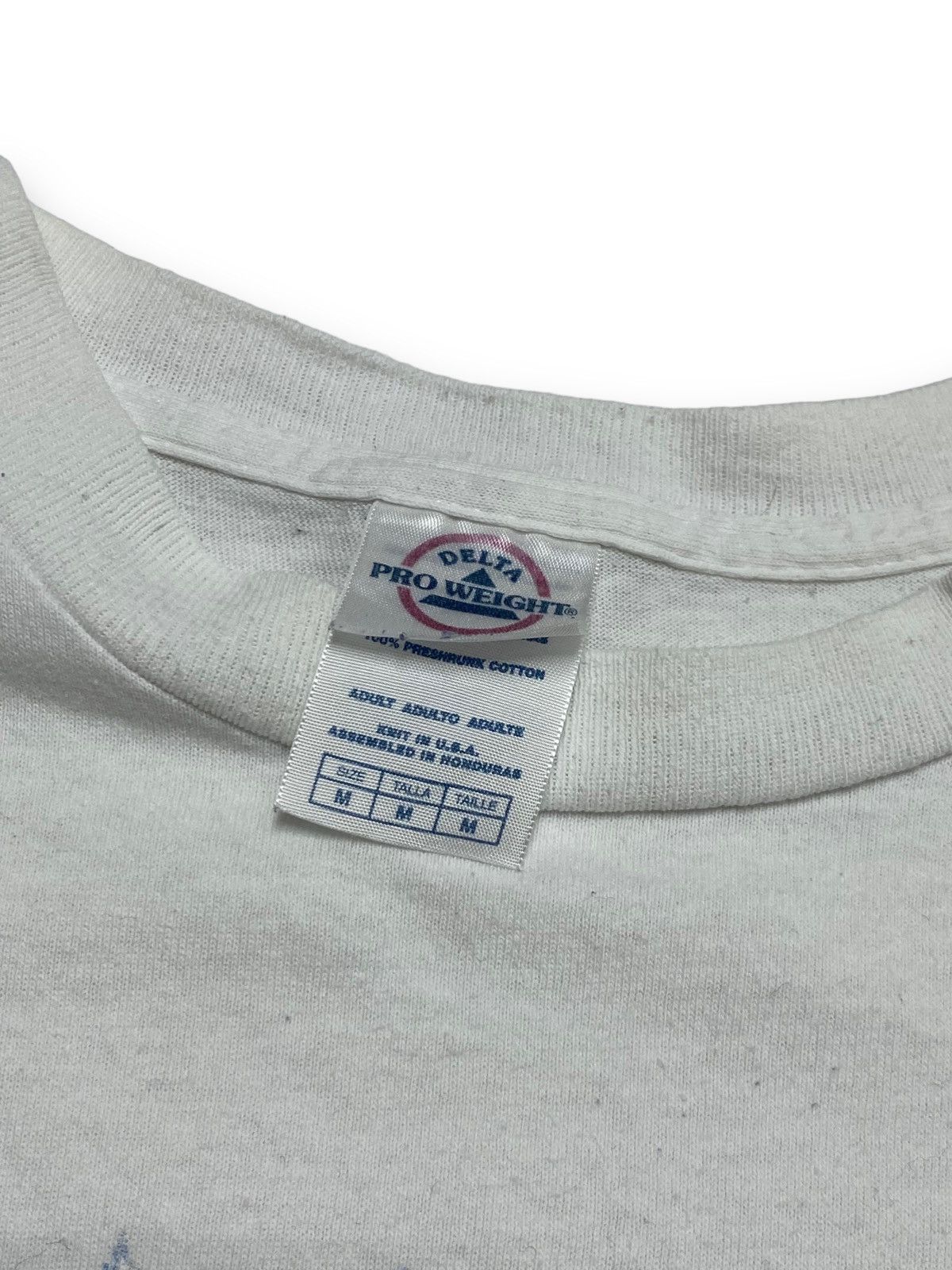Delta Vintage JERSEY ISLAND SHORE White T- Shirt Delta US Made M Size US M / EU 48-50 / 2 - 4 Thumbnail
