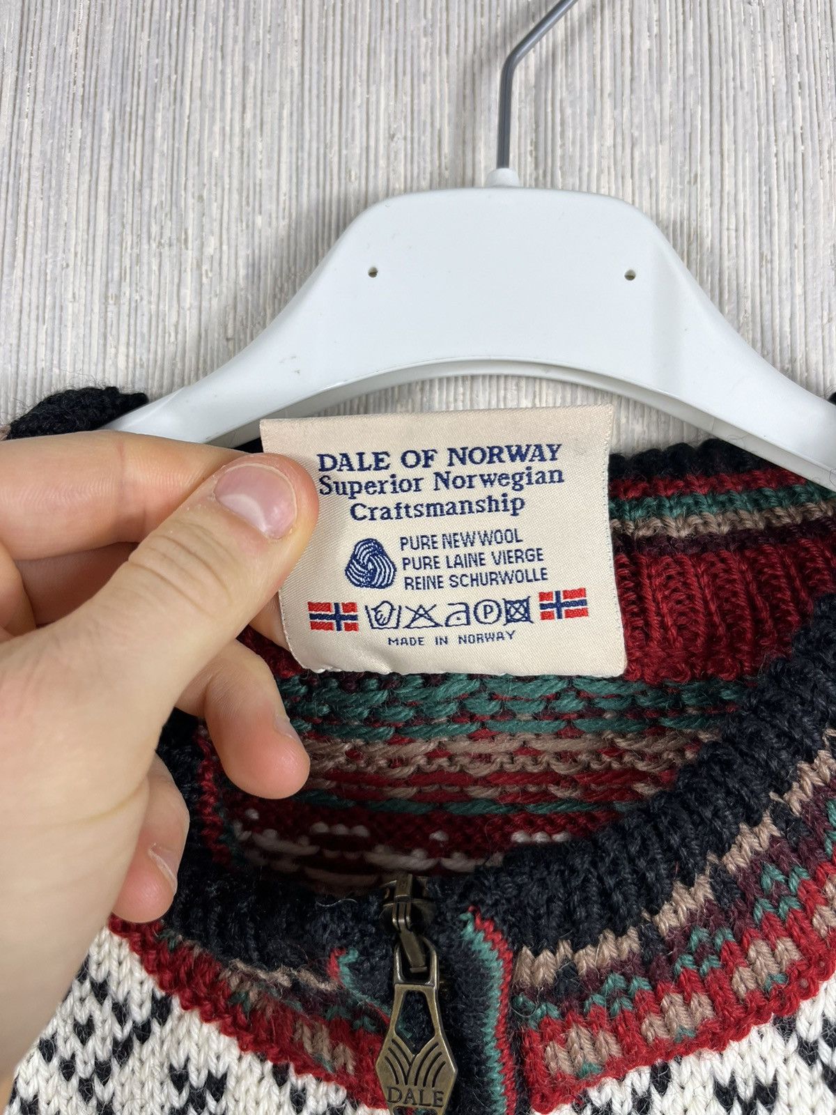 Dale Of Norway × Vintage Vintage Dale of Norway wool heavy patterned zip sweater knit Size US S / EU 44-46 / 1 - 16 Thumbnail