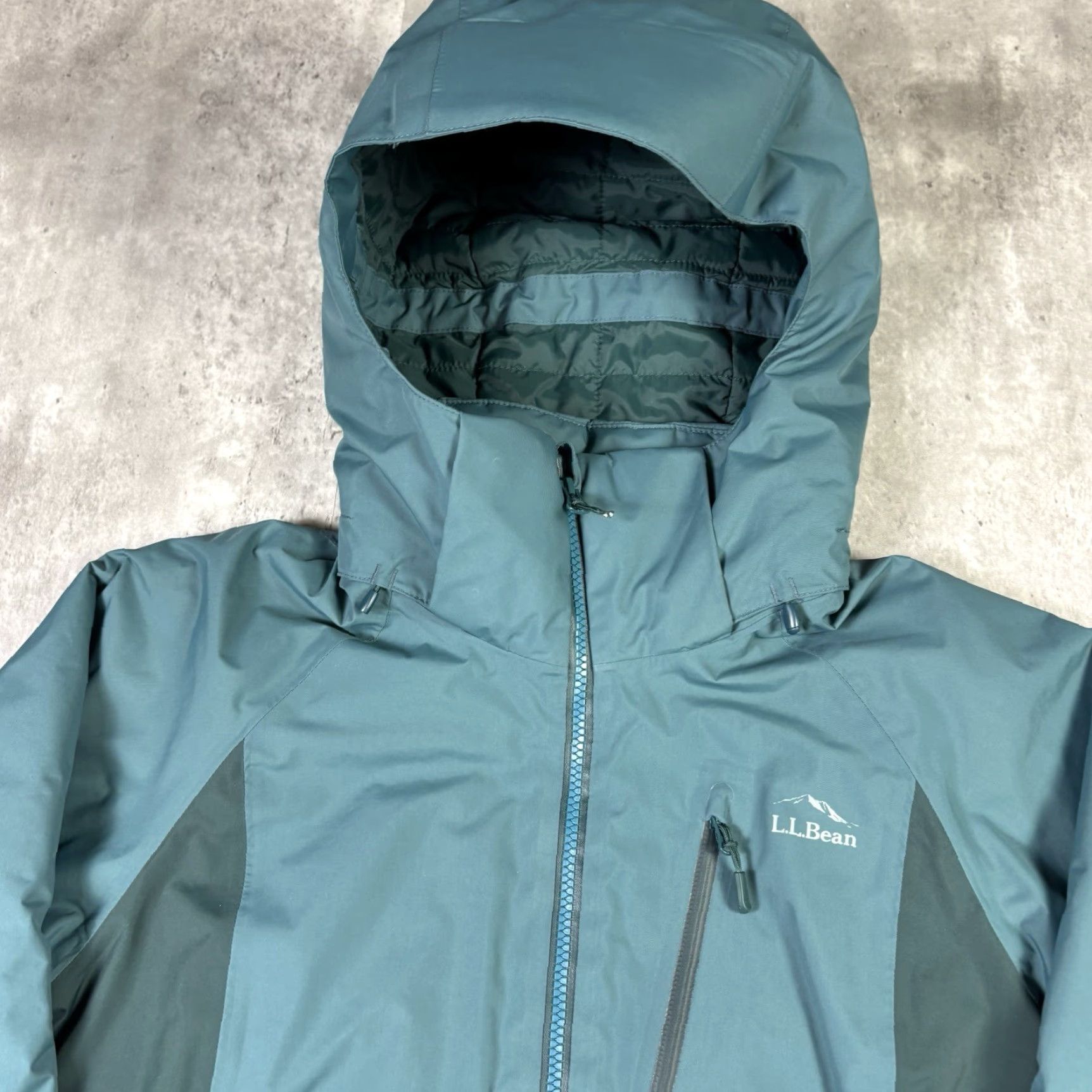Vintage L.L. Bean Nylon Arctic Rain Full Zip Jacket Womens Petites XS Blue Nylon Solid Short Zip Rain Coat Ladies XS Pets Size XS / US 0-2 / IT 36-38 - 3 Thumbnail