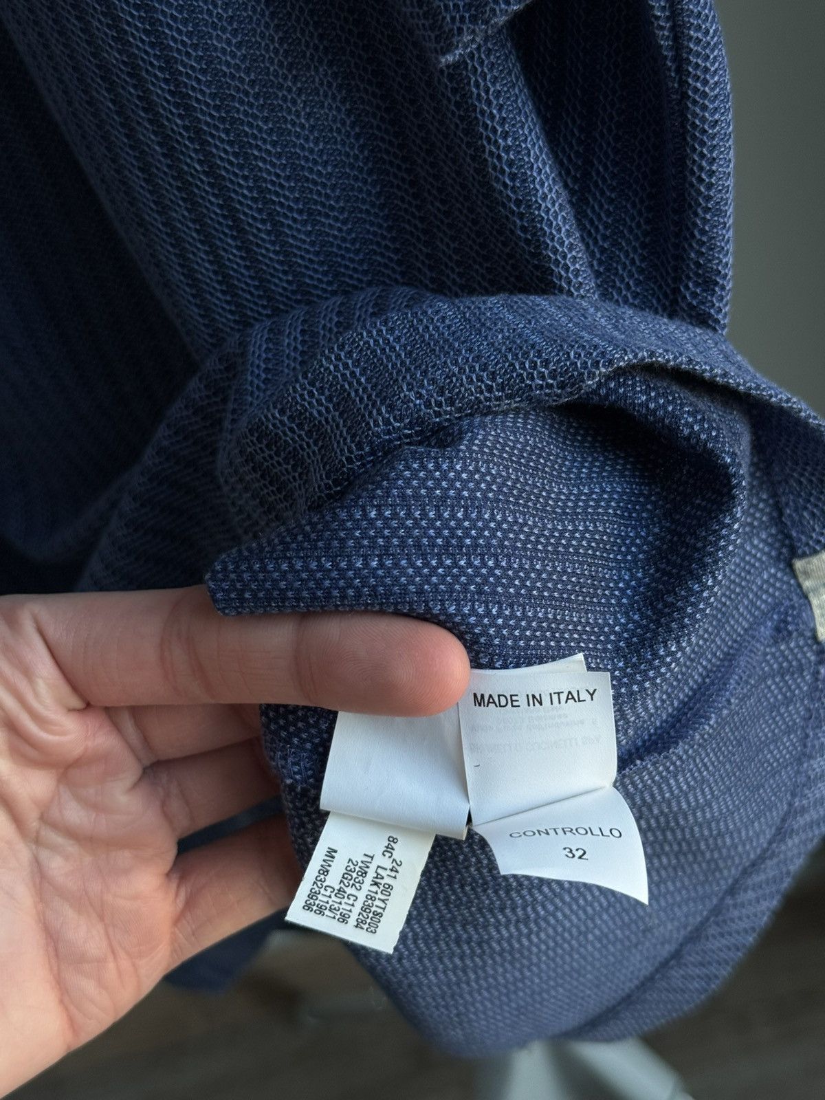 Brunello Cucinelli Brunello Cucinelli Blue Polo Tee Mens Silk / Cotton Size L Size US L / EU 52-54 / 3 - 16 Thumbnail