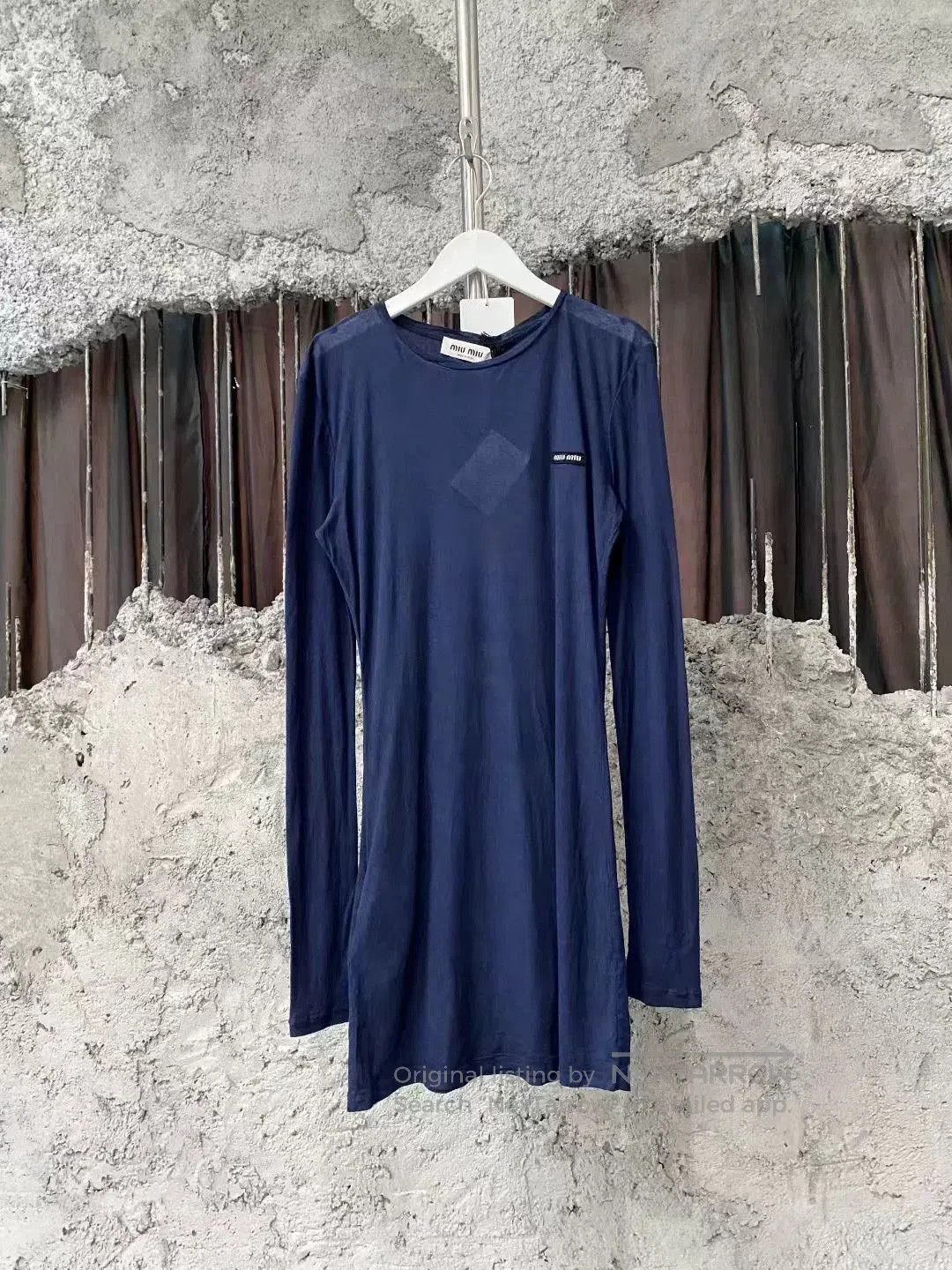 Miu Miu miu miu navy blue long sleeve dress. Size M / US 6-8 / IT 42-44 - 1 Thumbnail
