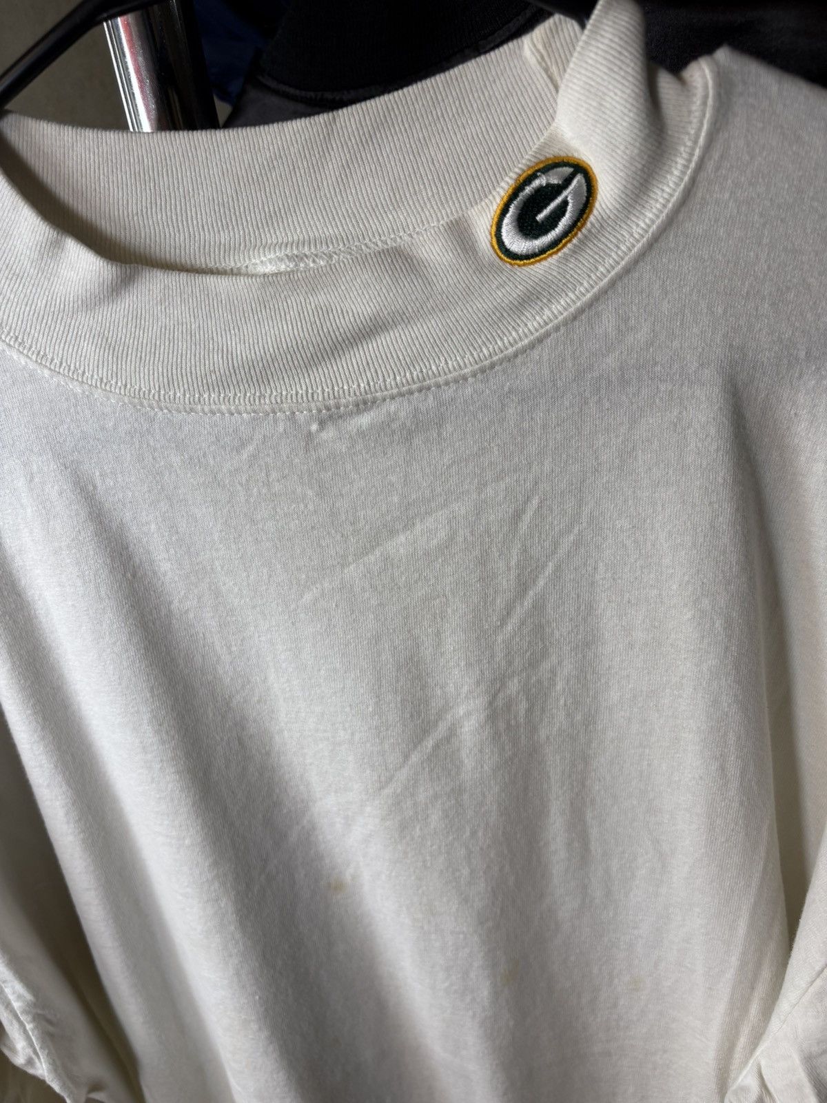 NFL × Vintage 1990s Green Bay Packers turtle neck long sleeve tshirt Size US XL / EU 56 / 4 - 2 Thumbnail