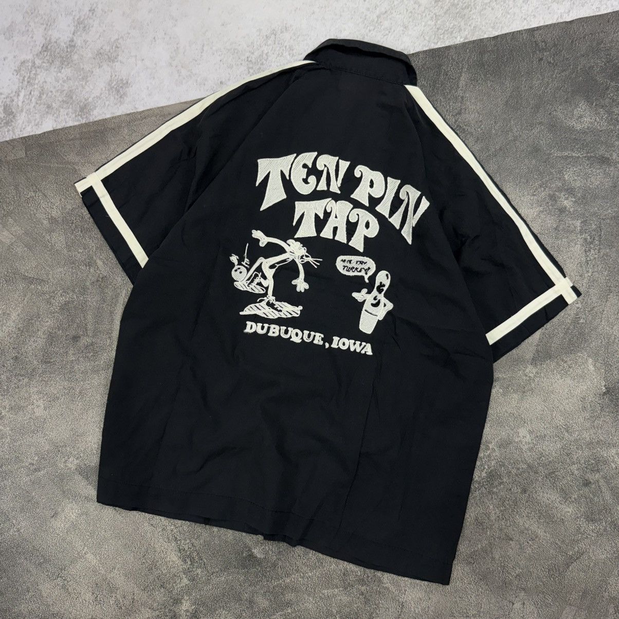Japanese Brand Vintage TENSTLIKE bowling shirt embroidery black Size US L / EU 52-54 / 3 - 2 Thumbnail
