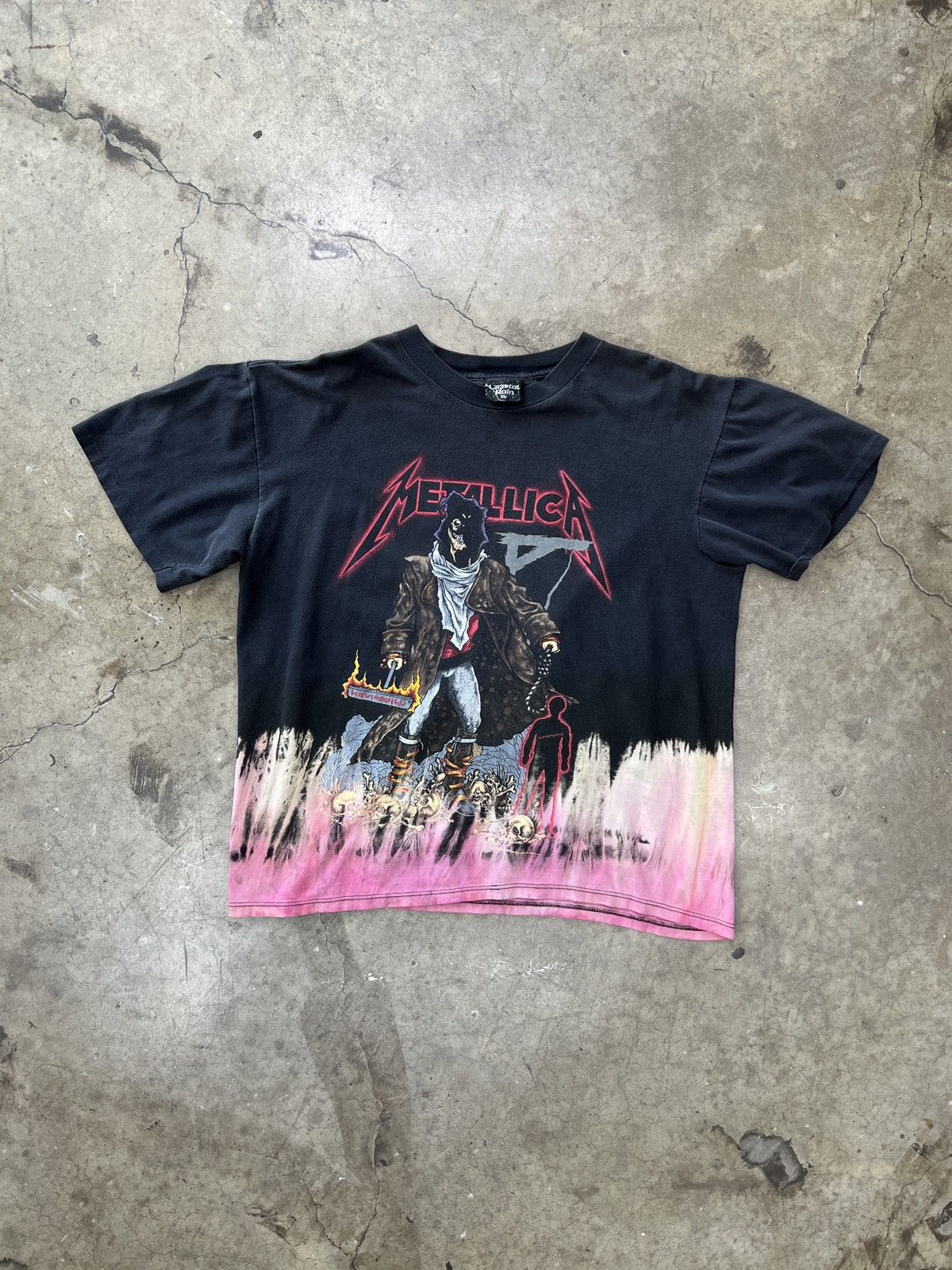 Band Tees Vintage 90s Metallica Unforgiven Pushead Tee Crystal Rain XL Size US XL / EU 56 / 4 - 2 Thumbnail