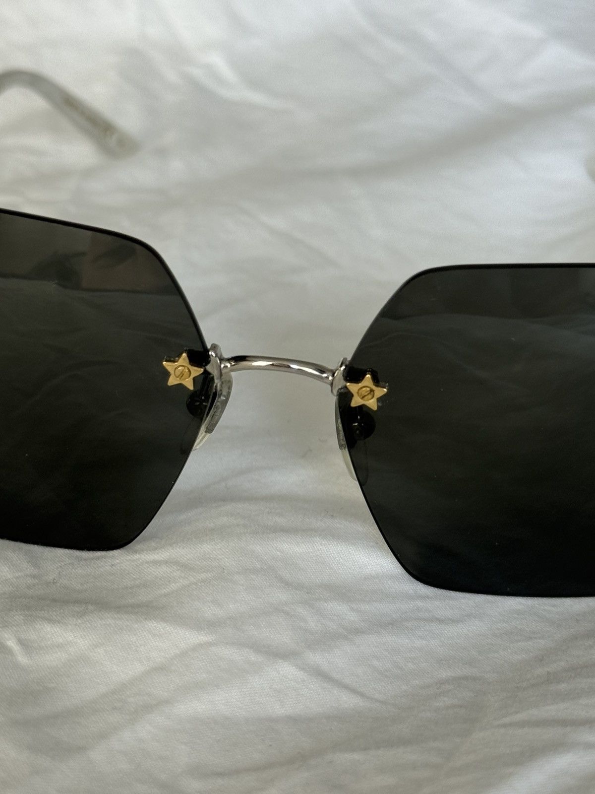 Gucci Gucci GG0644S Rimless Star Sunglasses Size ONE SIZE - 7 Thumbnail
