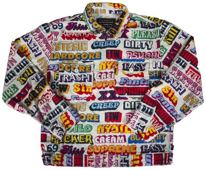 Hysteric Glamour × Supreme Supreme x Hysteric Glamour FW17 Text Work Jacket Multicolor Size US S / EU 44-46 / 1 - 1 Thumbnail