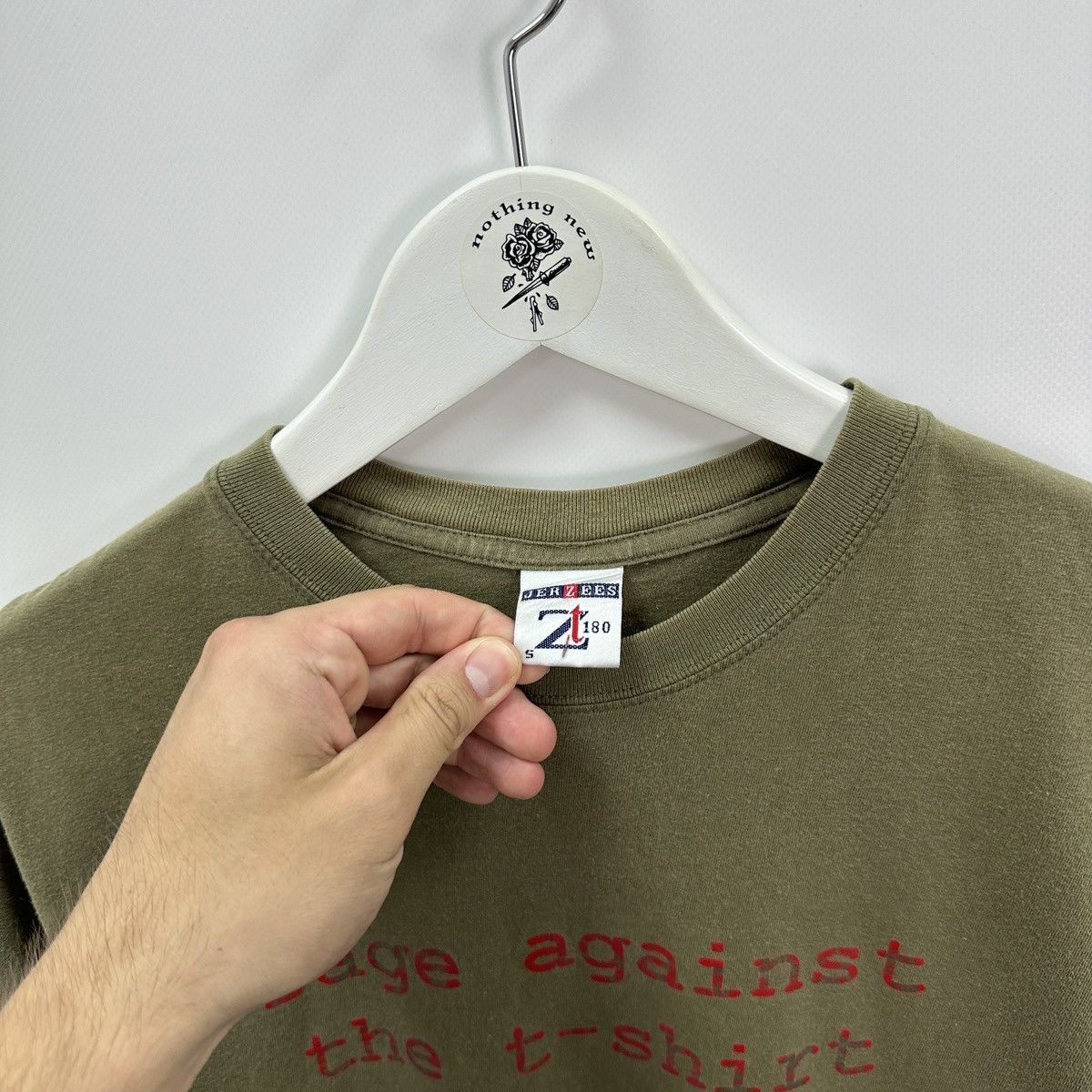 Vintage Vintage 90s Rage Against the t-shirt Sun faded tee y2k humor Size US S / EU 44-46 / 1 - 4 Thumbnail