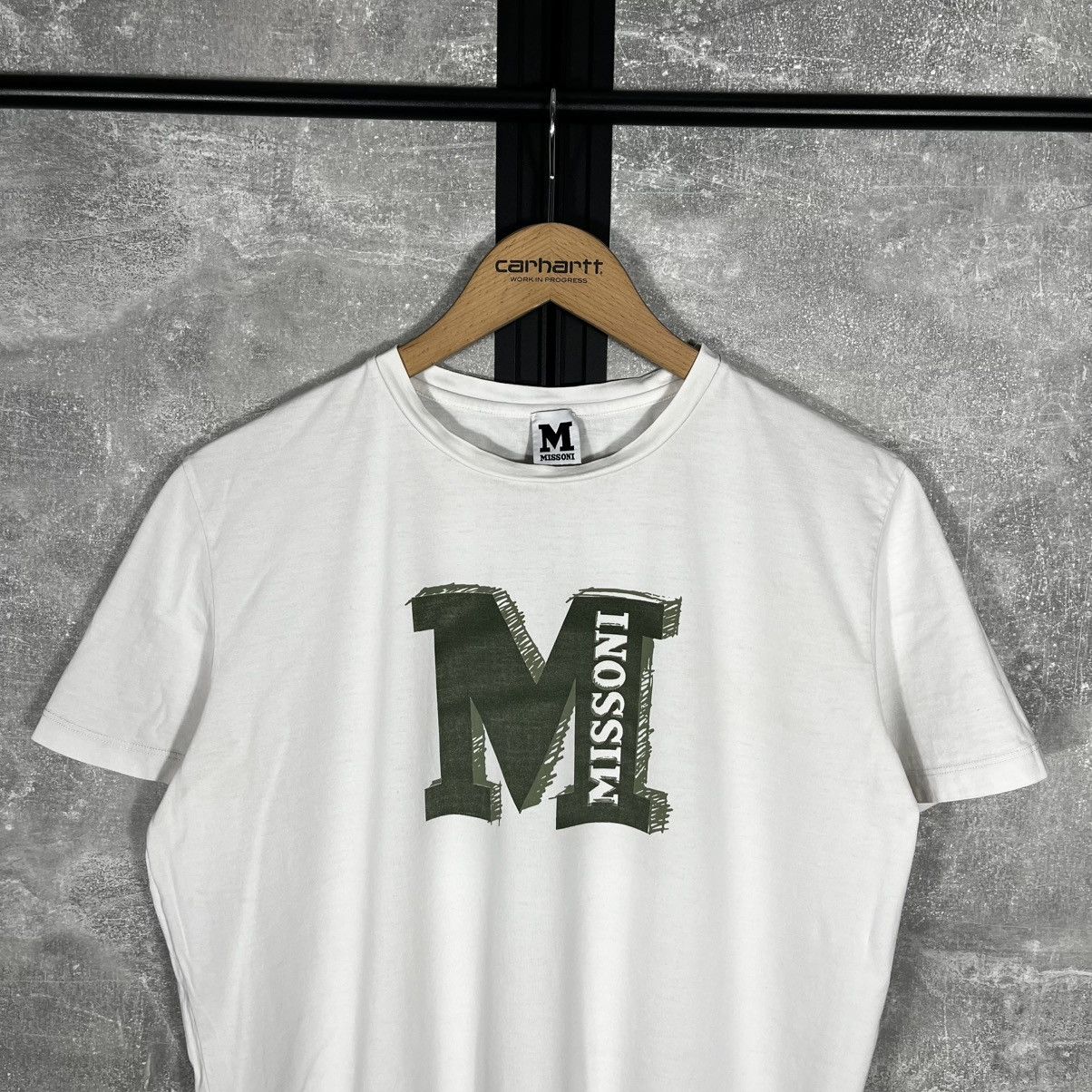 Missoni Missoni Tshirt White Tee Big Logo Size US M / EU 48-50 / 2 - 2 Thumbnail
