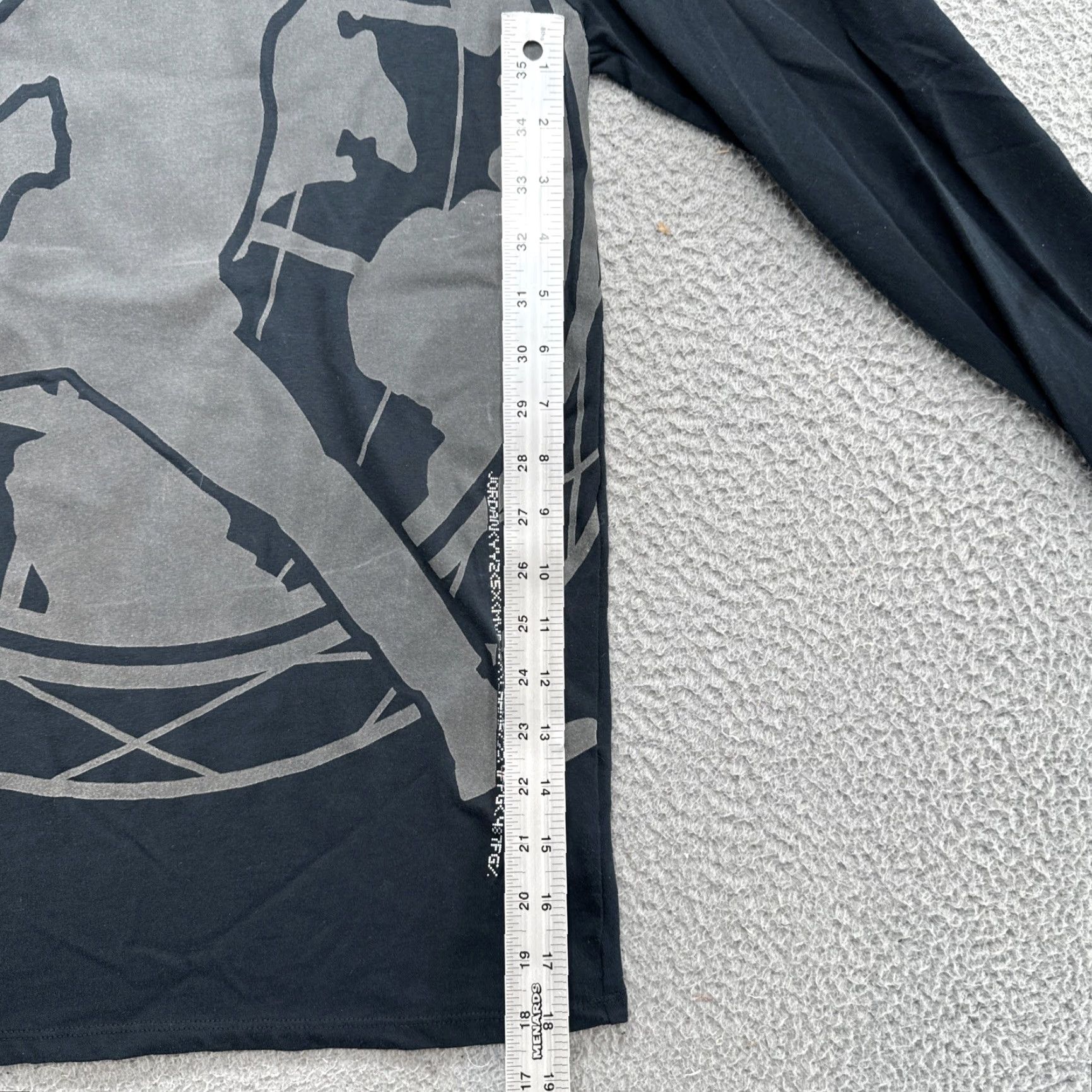 Jordan Brand Air Jordan Mens Black Long Sleeve Dri Fit Big Logo Shirt Medium Size US M / EU 48-50 / 2 - 6 Thumbnail