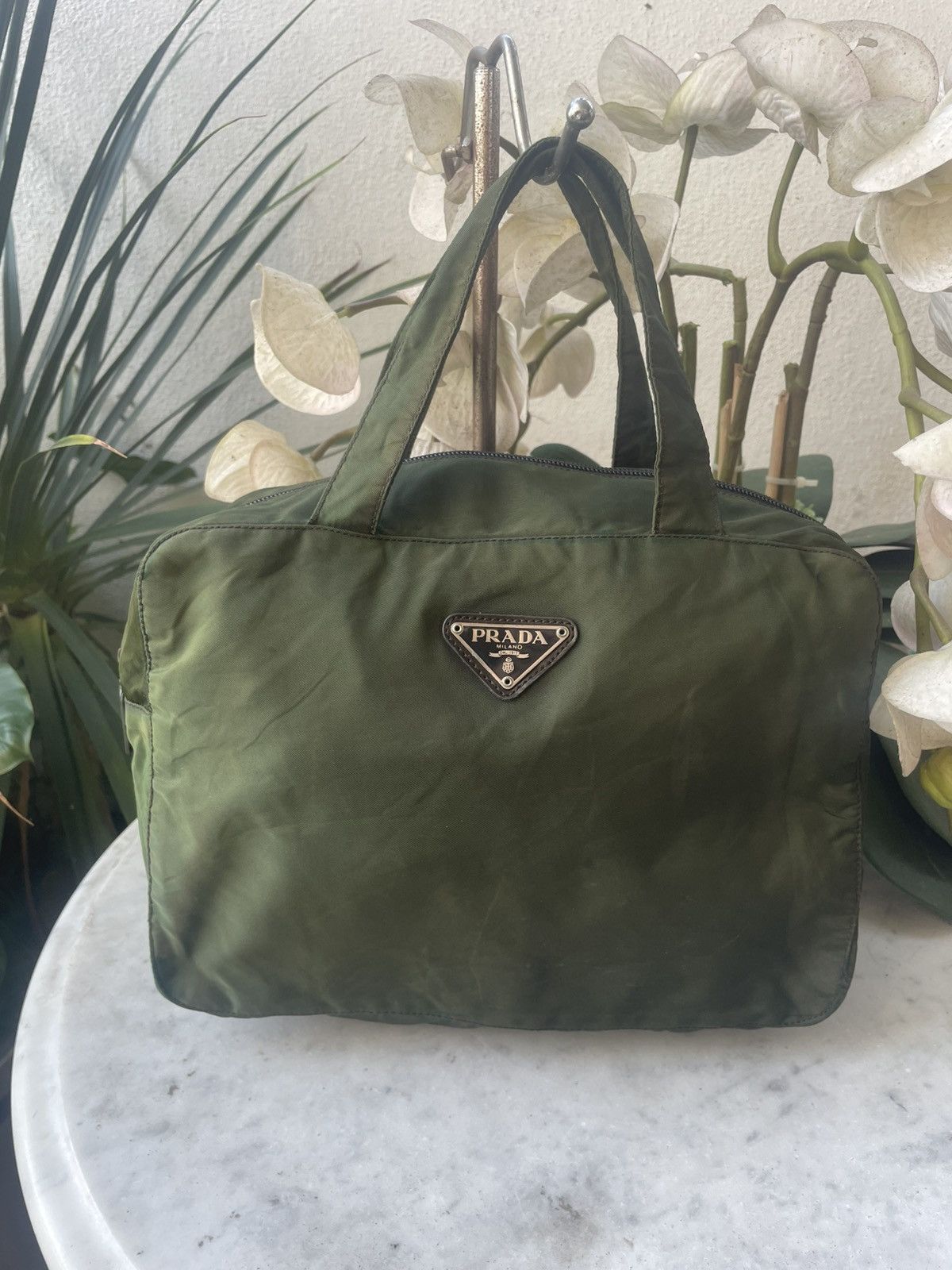 Prada Authentic Vintage PRADA nylon handBag Size ONE SIZE - 1 Thumbnail