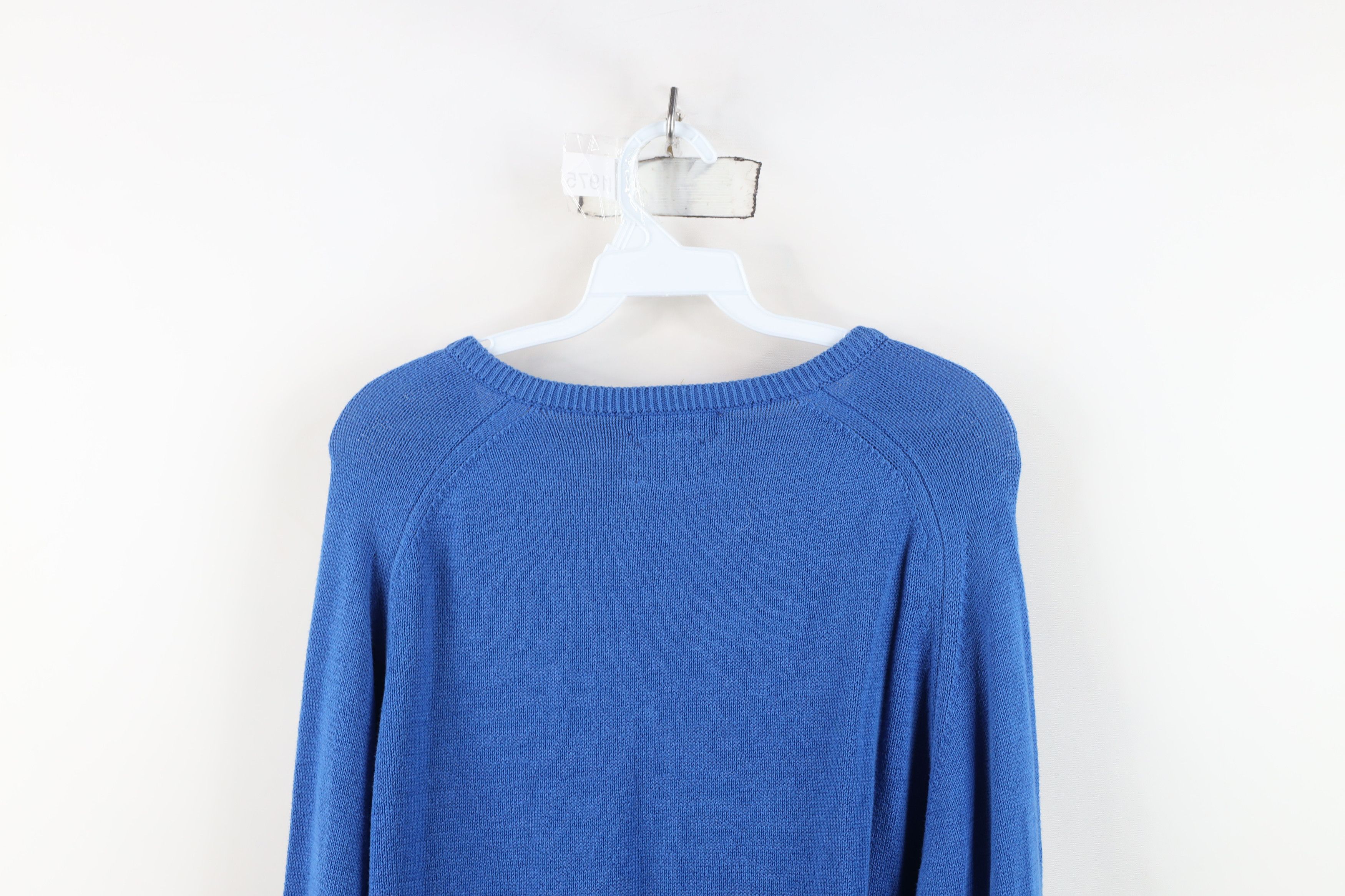 Vintage Vintage 90s Streetwear Island Cotton Knit Sweater Blue USA Size US M / EU 48-50 / 2 - 10 Thumbnail