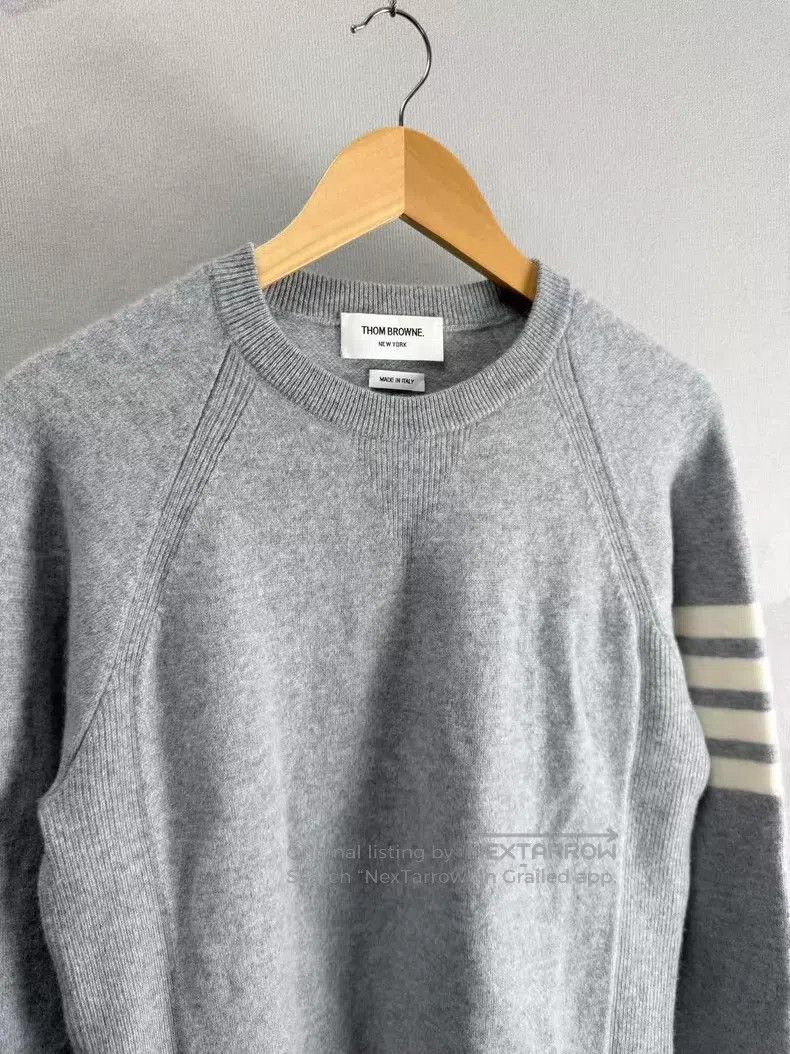 Thom Browne Thom Browne Gray cashmere sweater Size US XL / EU 56 / 4 - 3 Thumbnail