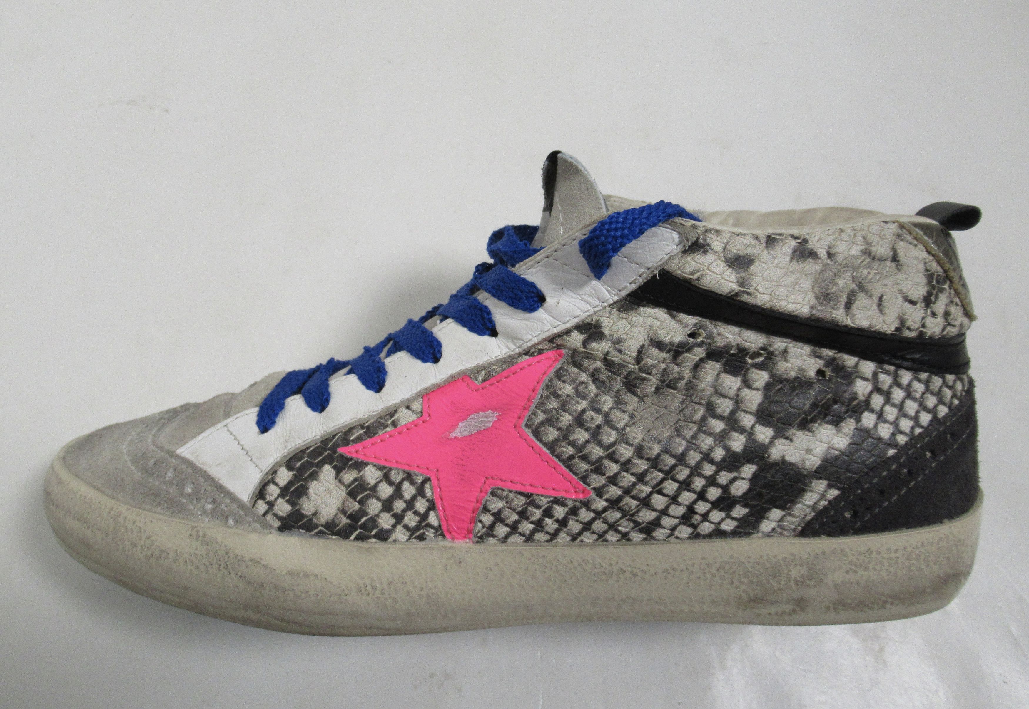 Golden Goose Golden Goose Mid Star Python Print Wingtip Sneakers 9 US Size US 9 / IT 39 - 6 Thumbnail