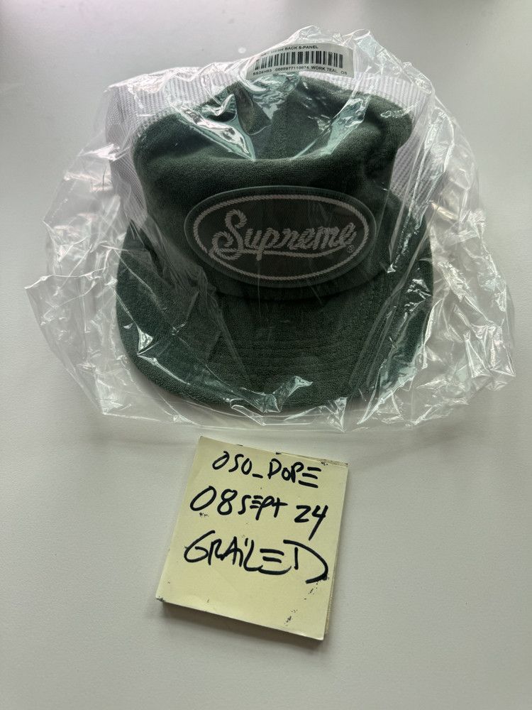 Supreme supreme terry mesh back 5-panel (work teal) Size ONE SIZE - 3 Thumbnail