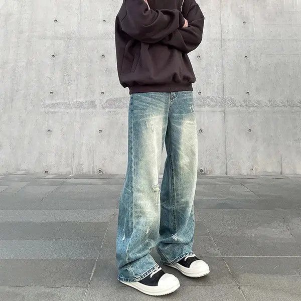 VIBE Baggy ripped casual jeans pants y2k vintage Size US 32 / EU 48 - 2 Thumbnail