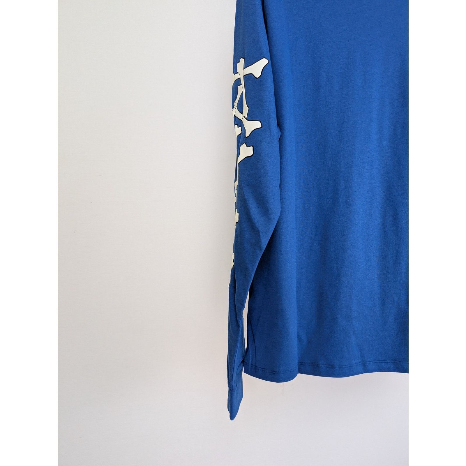 Amiri o1rshd1 Bones Stacked Long Sleeve Tee T-Shirt in Blue Size US M / EU 48-50 / 2 - 10 Thumbnail