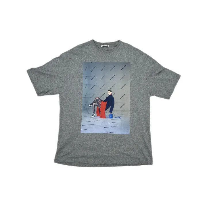 Balenciaga Balenciaga Balenciaga Gray Graphic Short Sleeve TShirt -25 Size US M / EU 48-50 / 2 - 2 Thumbnail