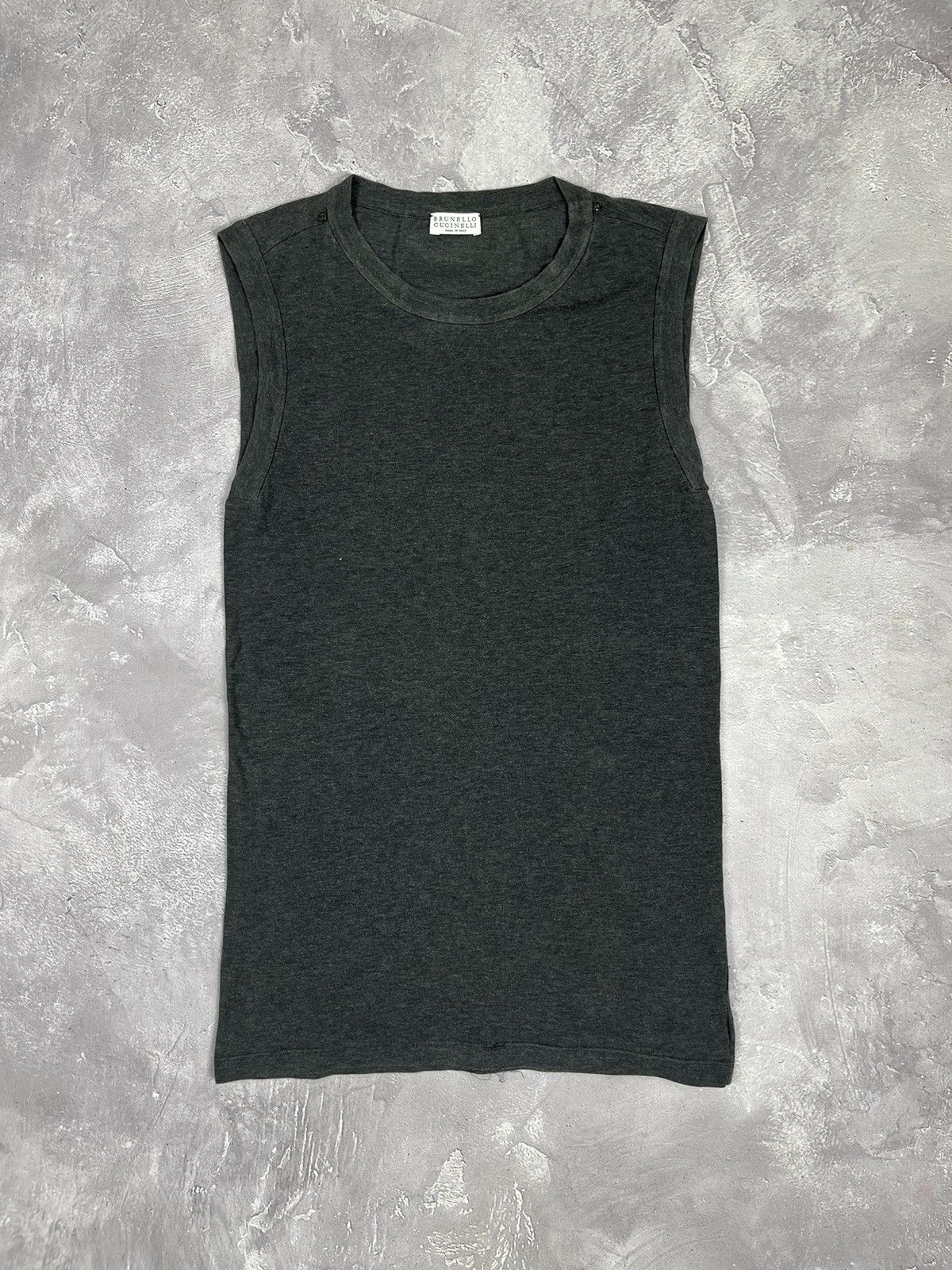 Brunello Cucinelli Brunello Cucinelli Stretch Cotton Tank Top Size S / US 4 / IT 40 - 1 Thumbnail