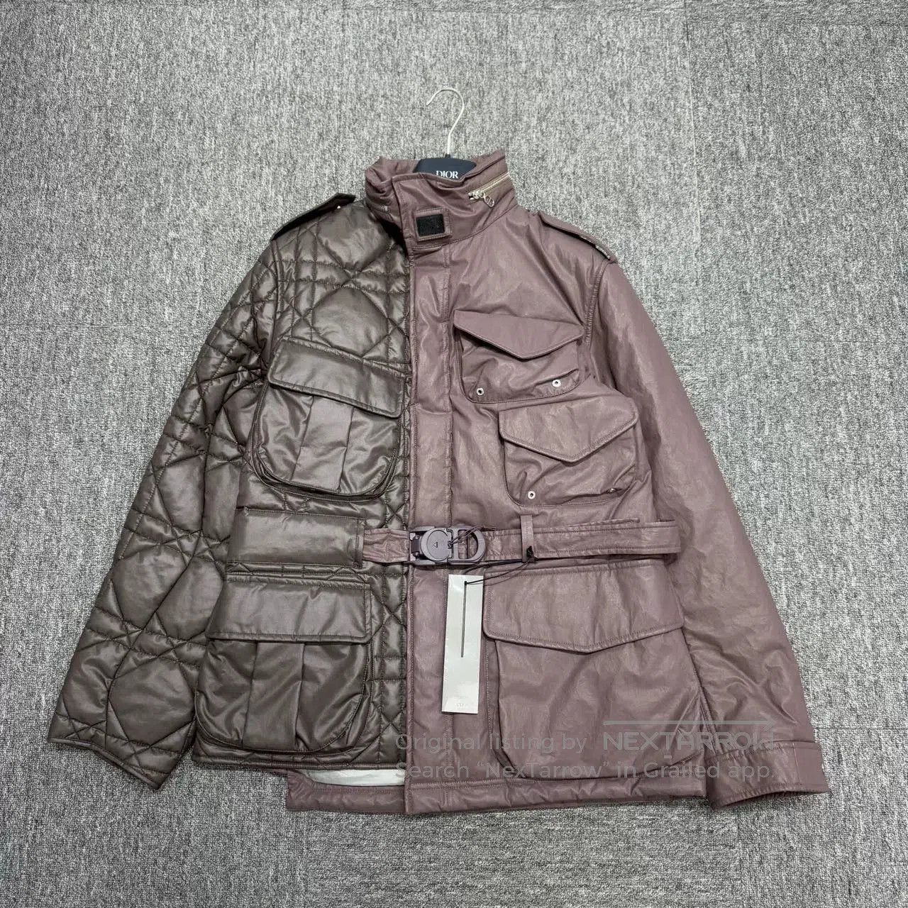 Dior Patchwork Long Coat for Spring Seasons.