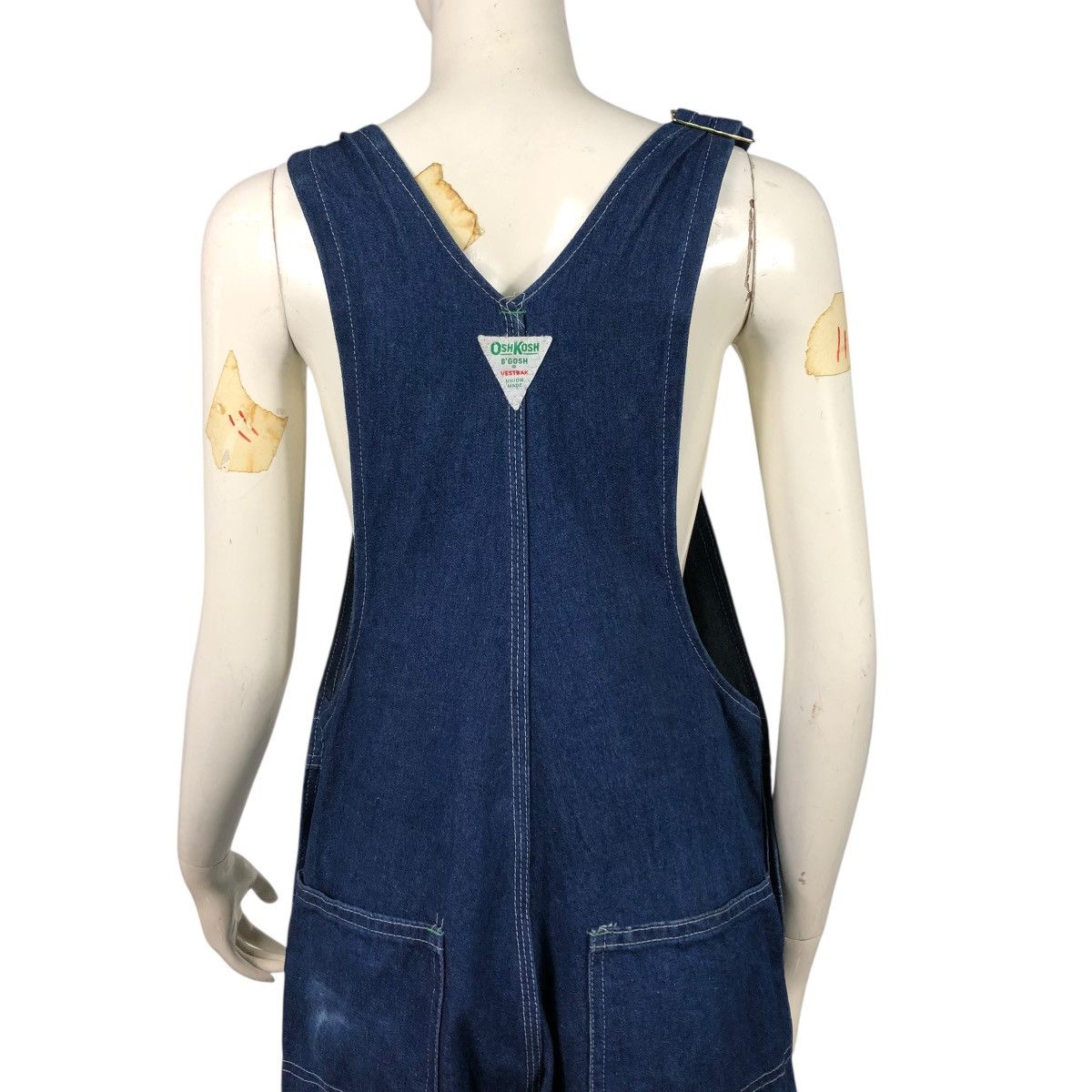 Oshkosh 🔥VINTAGE WORKER JUMPSUITS OVERALL OSHKOSH INDIGO DENIM Size US 32 / EU 48 - 11 Thumbnail