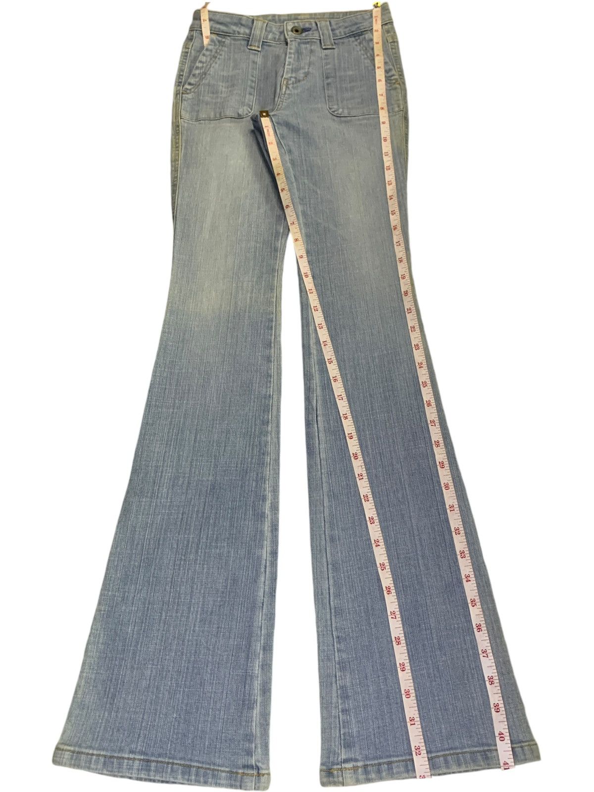 Japanese Brand × Jean Vintage Japanese Brand Mud Wash Fatigue Style Flare Jeans Size 24" / US 00 / IT 34 - 13 Thumbnail