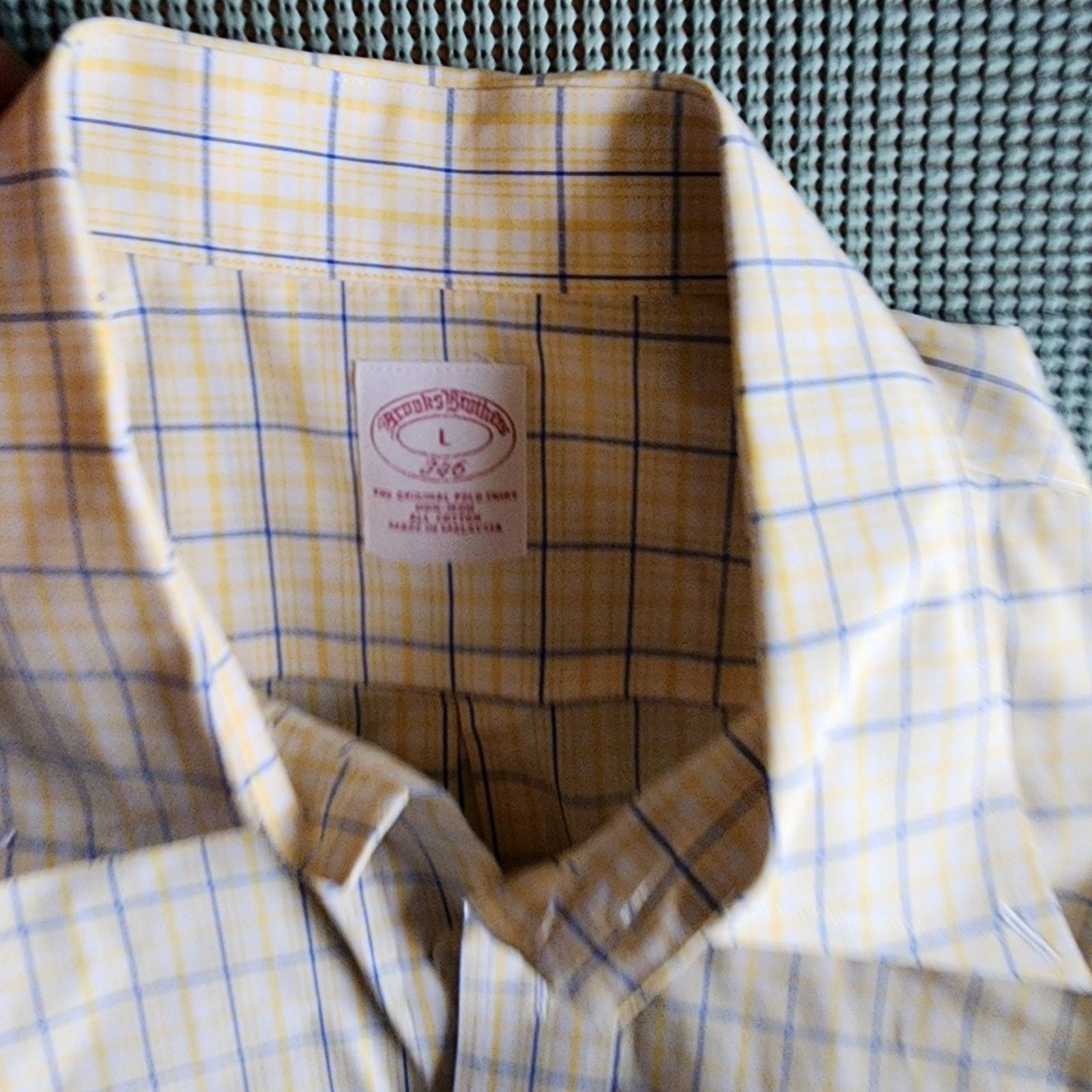 Brooks Brothers Brooks Brothers Large Grid Plaid Short Sleeve Shirt Size US L / EU 52-54 / 3 - 5 Thumbnail
