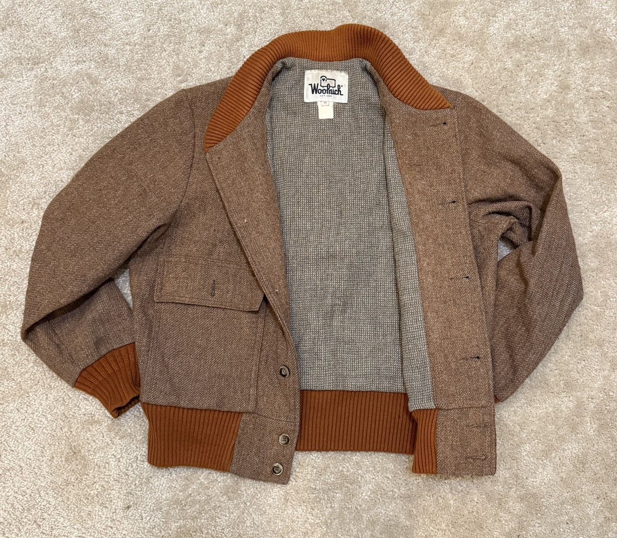 Woolrich Woolen Mills Vintage Woolrich Wool Bomber Jacket (Rare, Made in USA, Med) Size US M / EU 48-50 / 2 - 3 Thumbnail