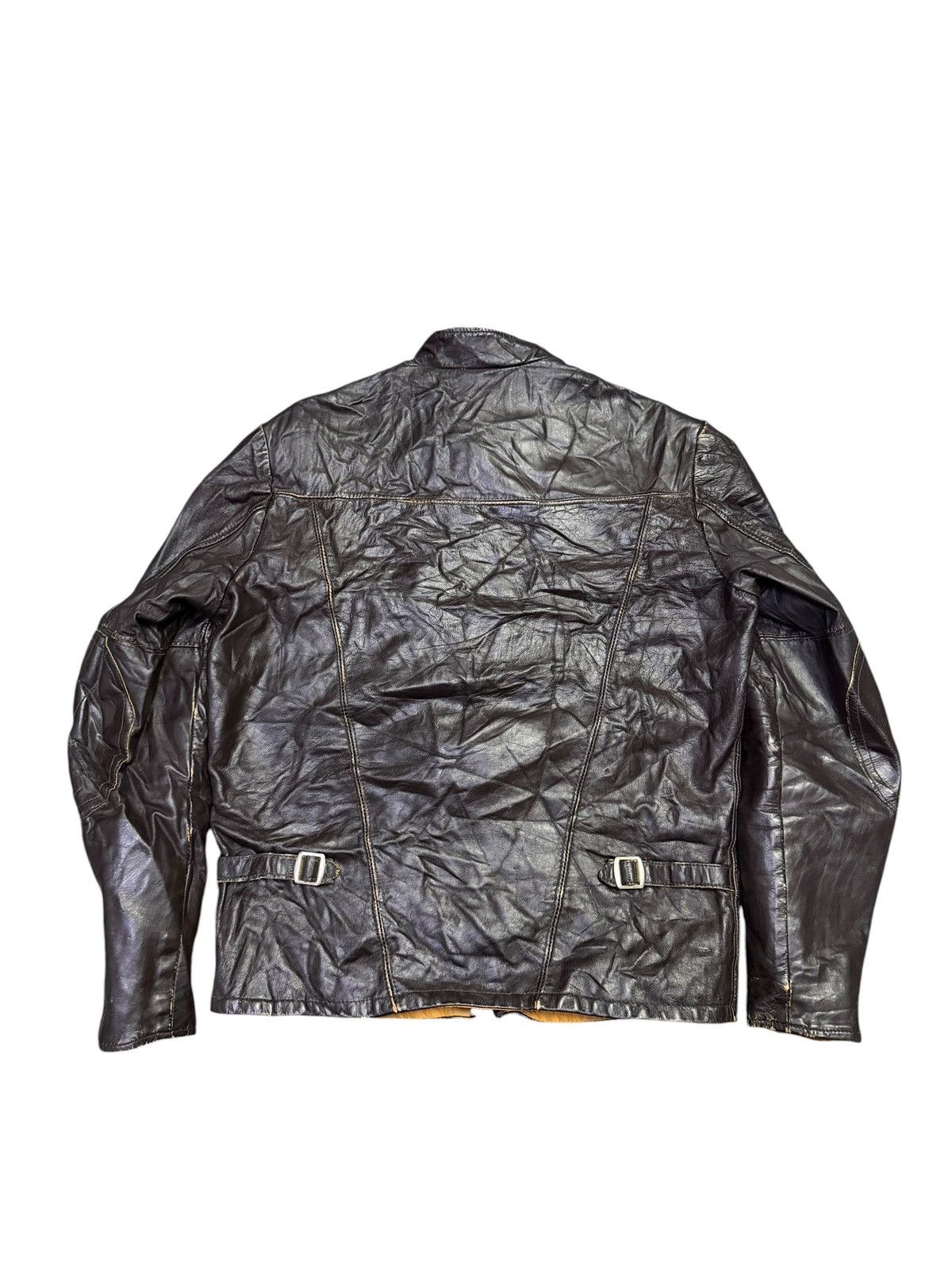 Leather Vintage 60s Shield Sportswear Ltd Leather Biker Jacket Size US S / EU 44-46 / 1 - 6 Thumbnail