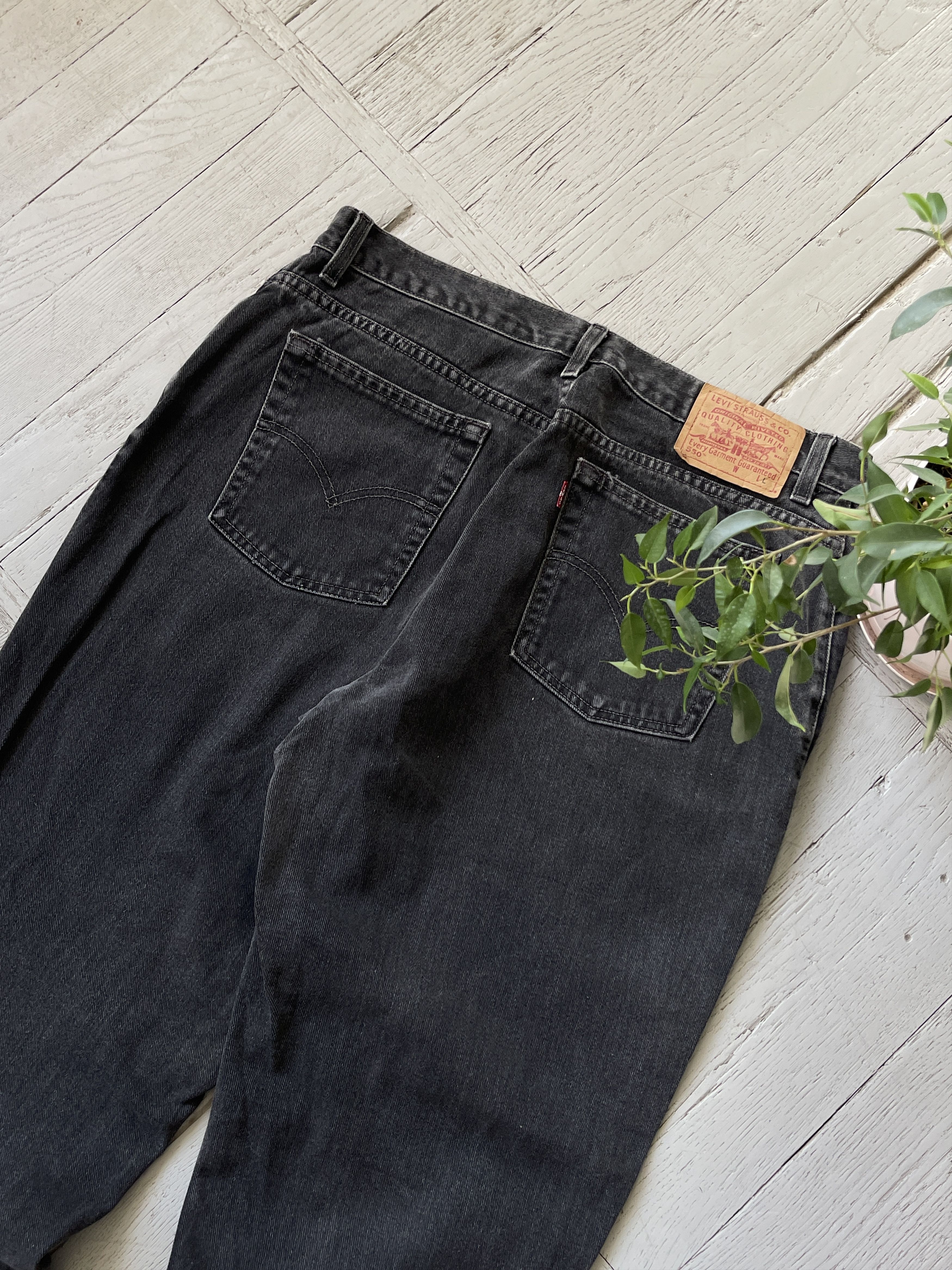 Levi's × Vintage Vintage 90s Levi's 550 Ash Gray Denim Jeans Size US 34 / EU 50 - 4 Thumbnail