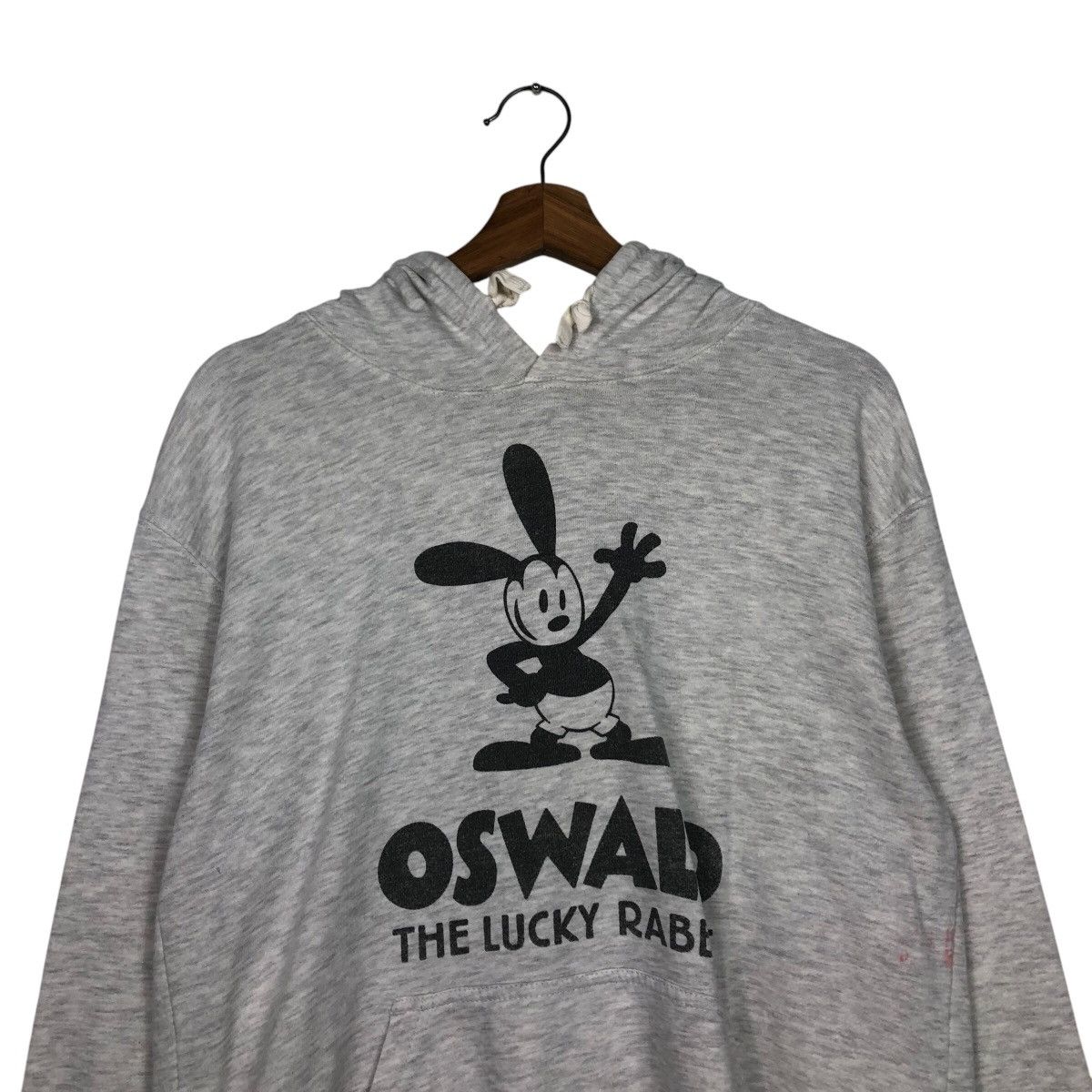 Disney 📌Vintage Hoodie Pull Over Oswald The Lucky Rabbit Big Logo Size US L / EU 52-54 / 3 - 14 Thumbnail