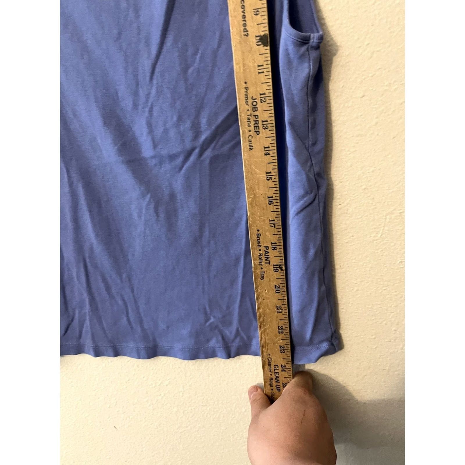 J.Crew J. CREW Blue Open-neck cami top XL 100% Cotton Women Size XL / US 12-14 / IT 48-50 - 6 Thumbnail