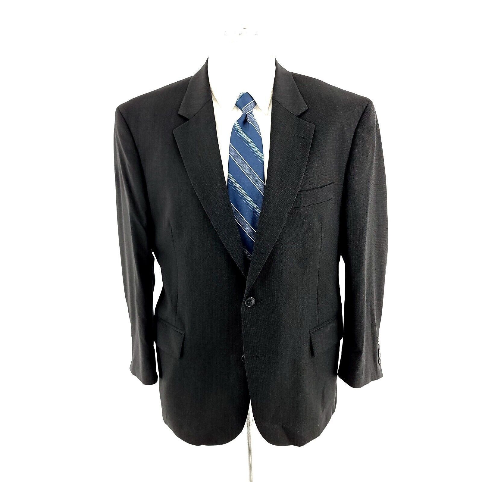 Jos. A. Bank DAMAGED Jos A Bank Jos A Bank 2 Button Blazer 40R Gray Check Size 40R - 5 Thumbnail