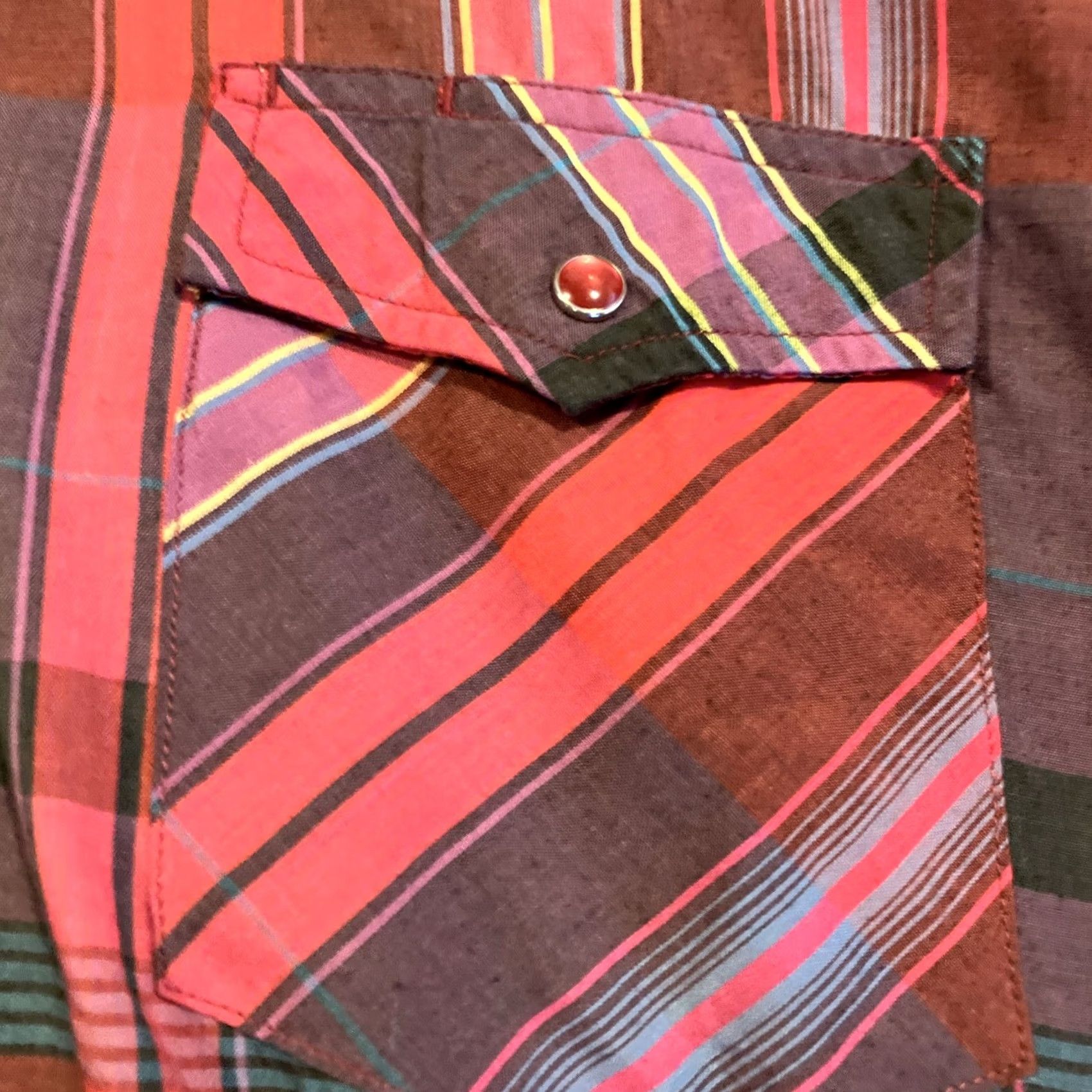 Vintage VINTAGE Rustler Red Plaid Long Tails Long Sleeve Pearl Snap Shirt 15 32/33 Men Shirt Cowboy Western 80s 90s Size US M / EU 48-50 / 2 - 2 Thumbnail
