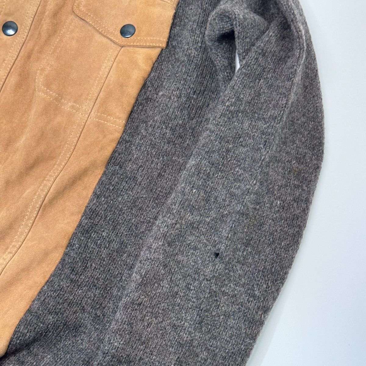 Maison Margiela MAISON MARTIN MARGIELA AW04 'ARTISANAL'WOOL SUEDE SWEATER Size US M / EU 48-50 / 2 - 5 Thumbnail