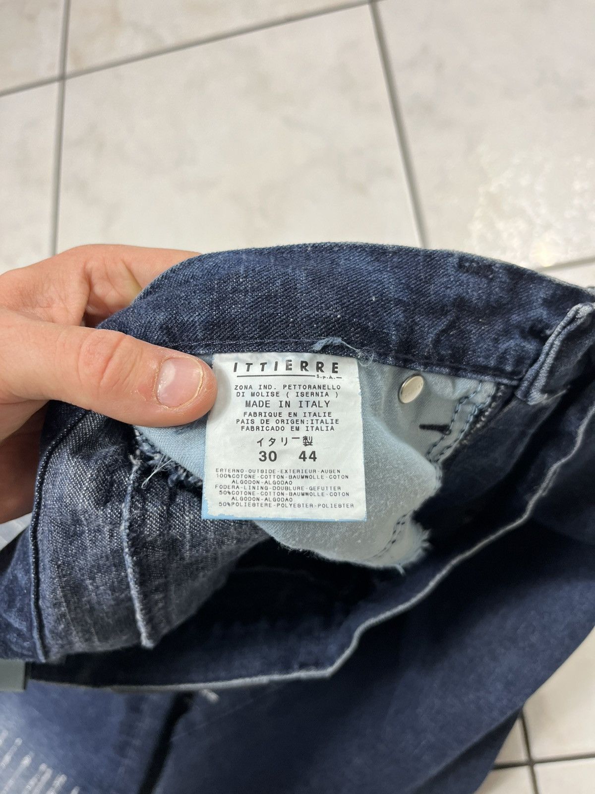 Versace × Versace Jeans Couture × Vintage Vintage Versace Jeans Couture denim pants shiny soaked dip Size 30" / US 8 / IT 44 - 22 Thumbnail