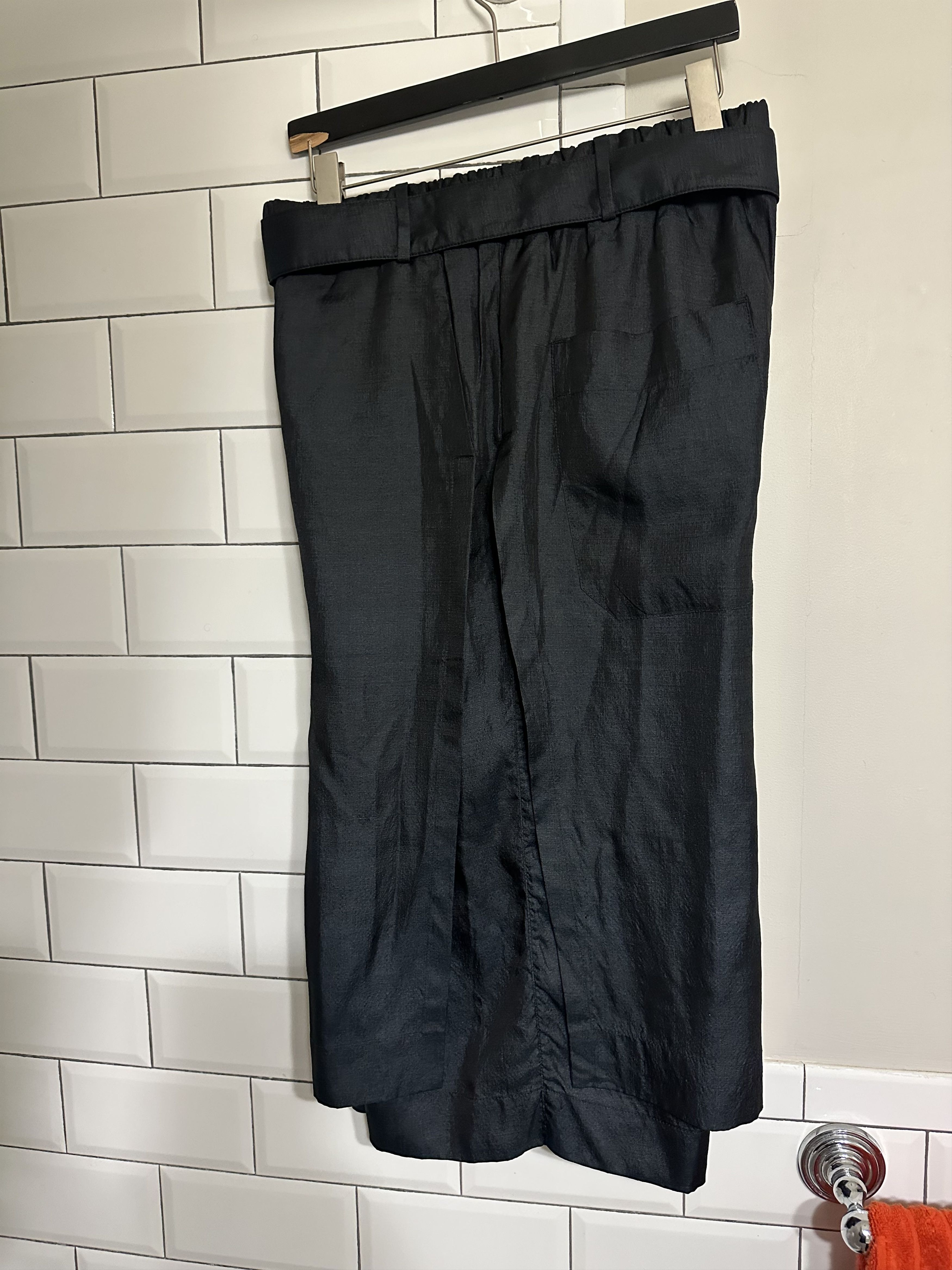 Emporio Armani Emporio Armani Black/Navy Long Silk Shift Shorts Size US 32 / EU 48 - 3 Thumbnail