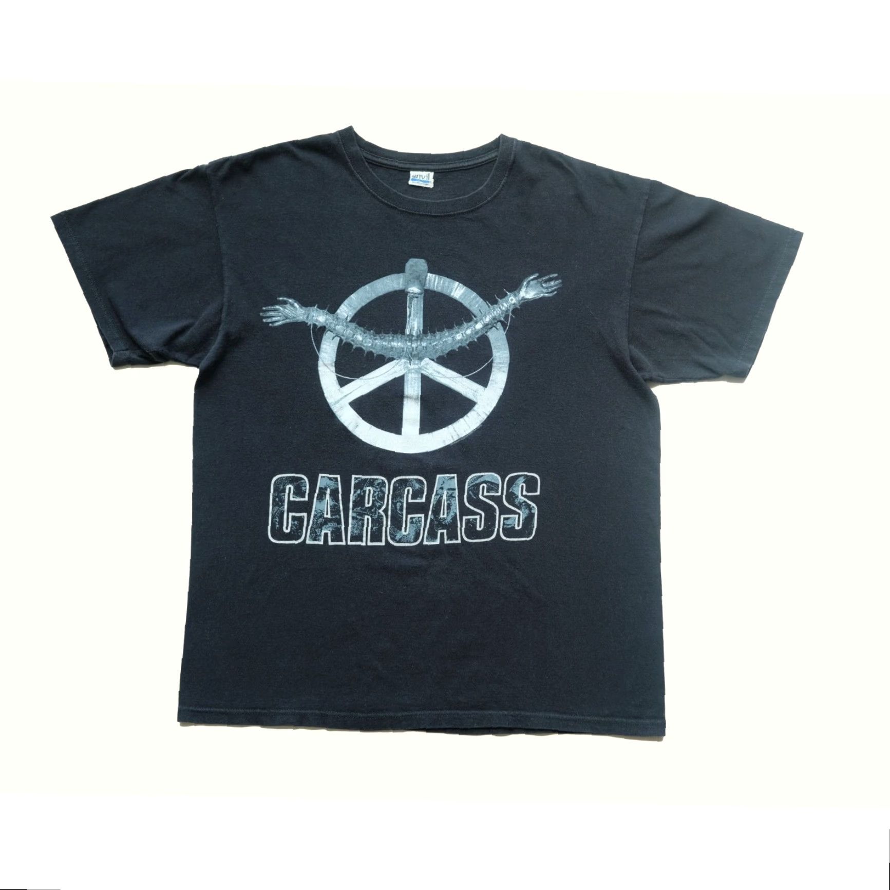 Anvil VINTAGE Anvil T-Shirt Metal Music 90s Band VTG CARCUS ANVIL METAL HEARTWORK 1999 Men XL Black Short Sleeve Crew Neck Shirt Size US XL / EU 56 / 4 - 5 Thumbnail