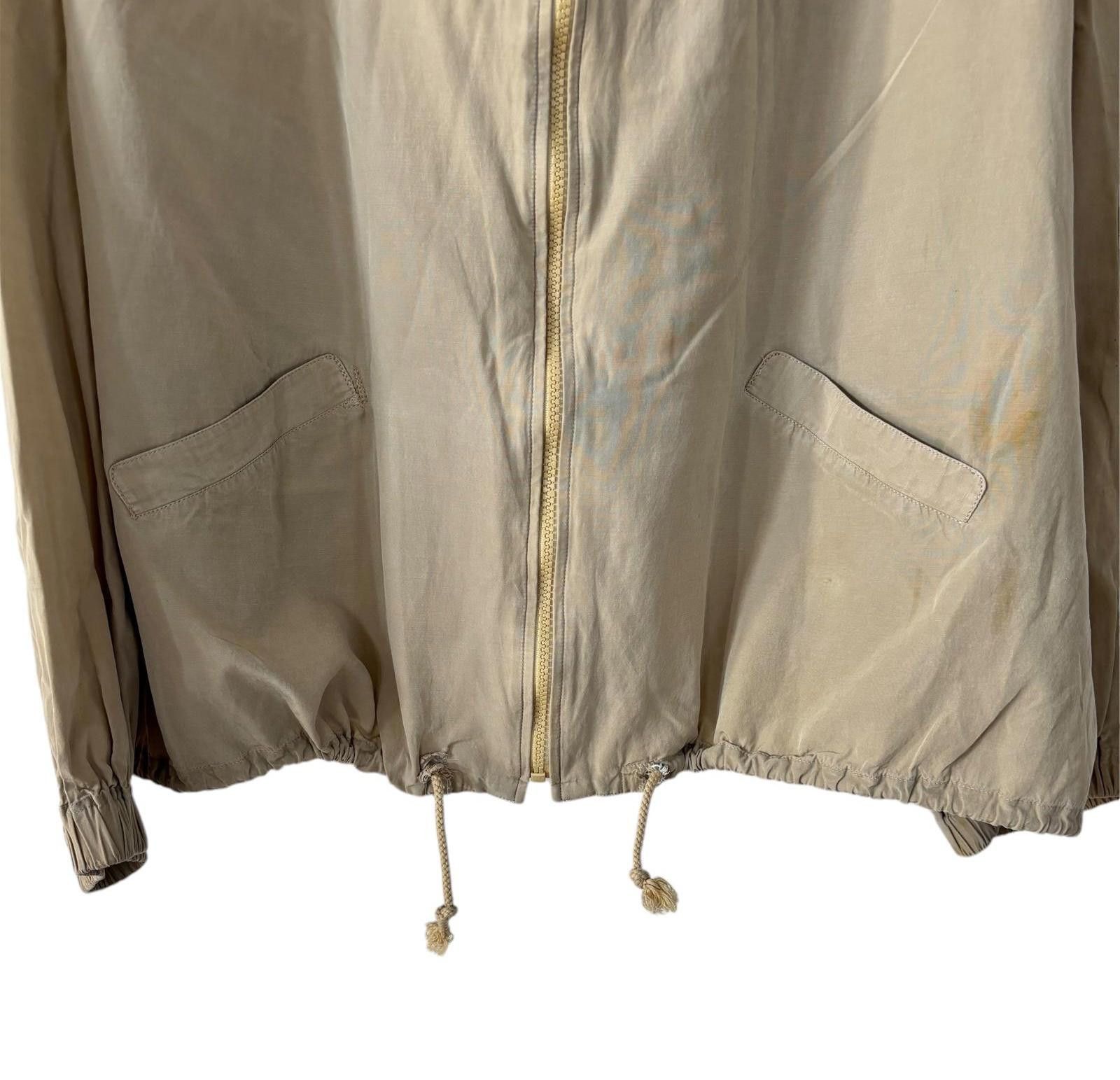 Marc Jacobs Marc Jacobs Beige Light Full Zip Hooded Bomber Jacket Sz L Size L / US 10 / IT 46 - 3 Thumbnail