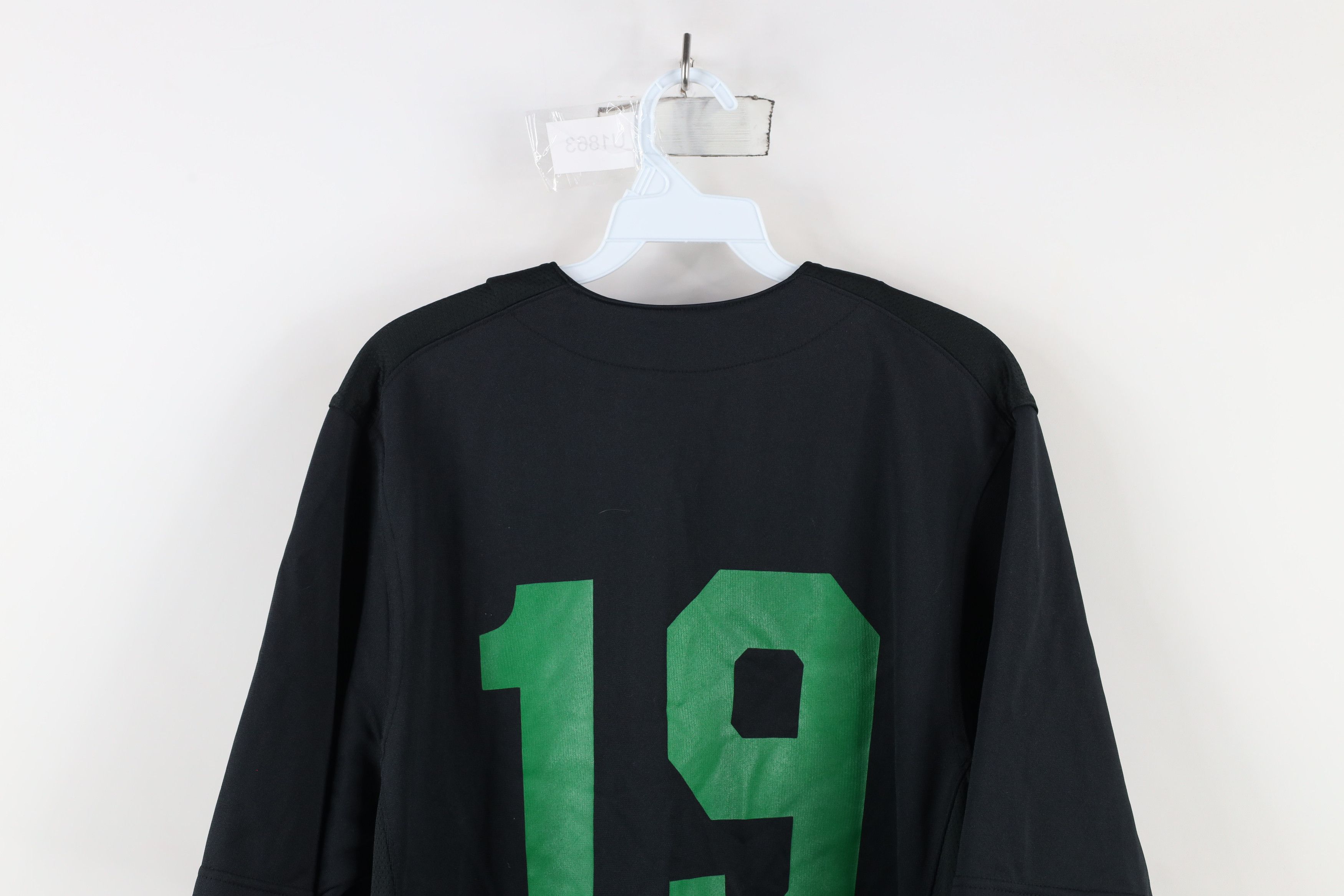 Nike × Vintage Nike Monogram Logo Baseball Jersey Shirt Black Polyester Size US L / EU 52-54 / 3 - 13 Thumbnail