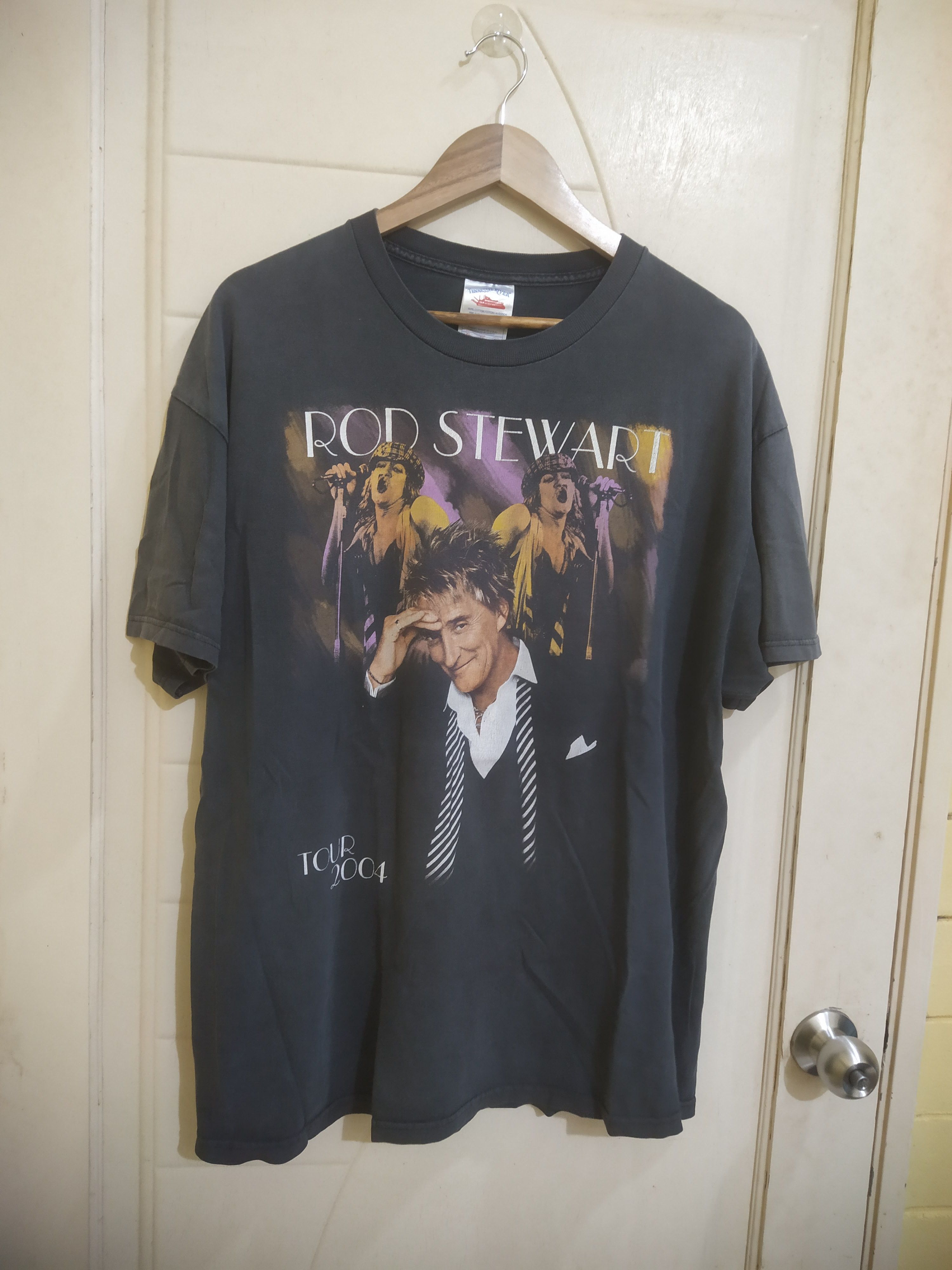 Vintage Tennessee River Tag Rod Stewart Tour 2004 Size US XL / EU 56 / 4 - 1 Thumbnail