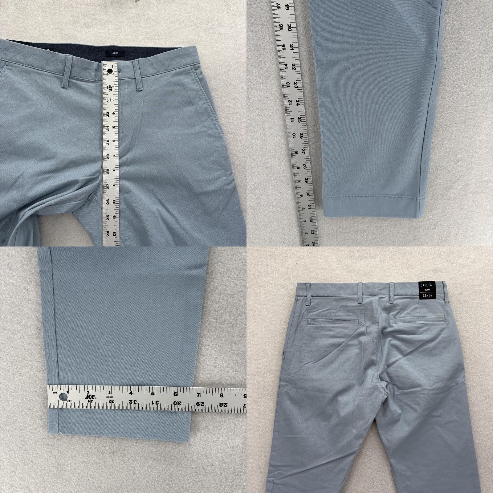 J.Crew J.Crew Flex TruTemp 365 Chino Pant Mens 29x32 Blue Slim Stretch Preppy Casual Size US 29 - 8 Thumbnail