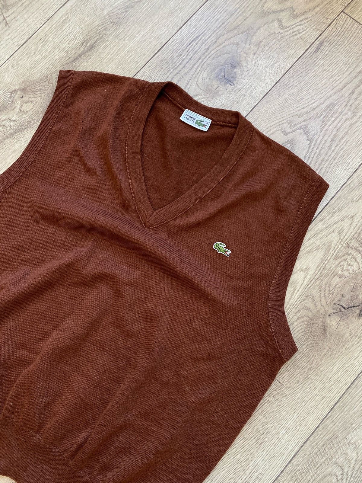 Lacoste Lacoste Brown Vest Size US L / EU 52-54 / 3 - 3 Thumbnail