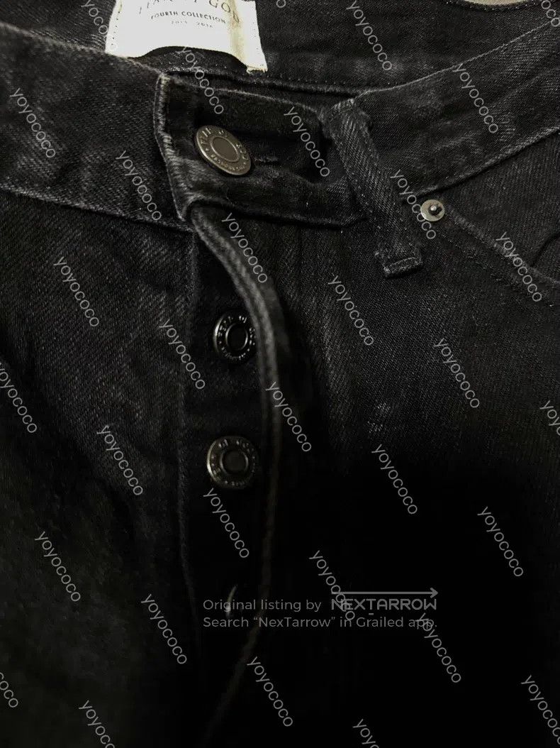Fear of God Fear of God Season 4 Black knife cut jeans Size US 30 / EU 46 - 6 Thumbnail